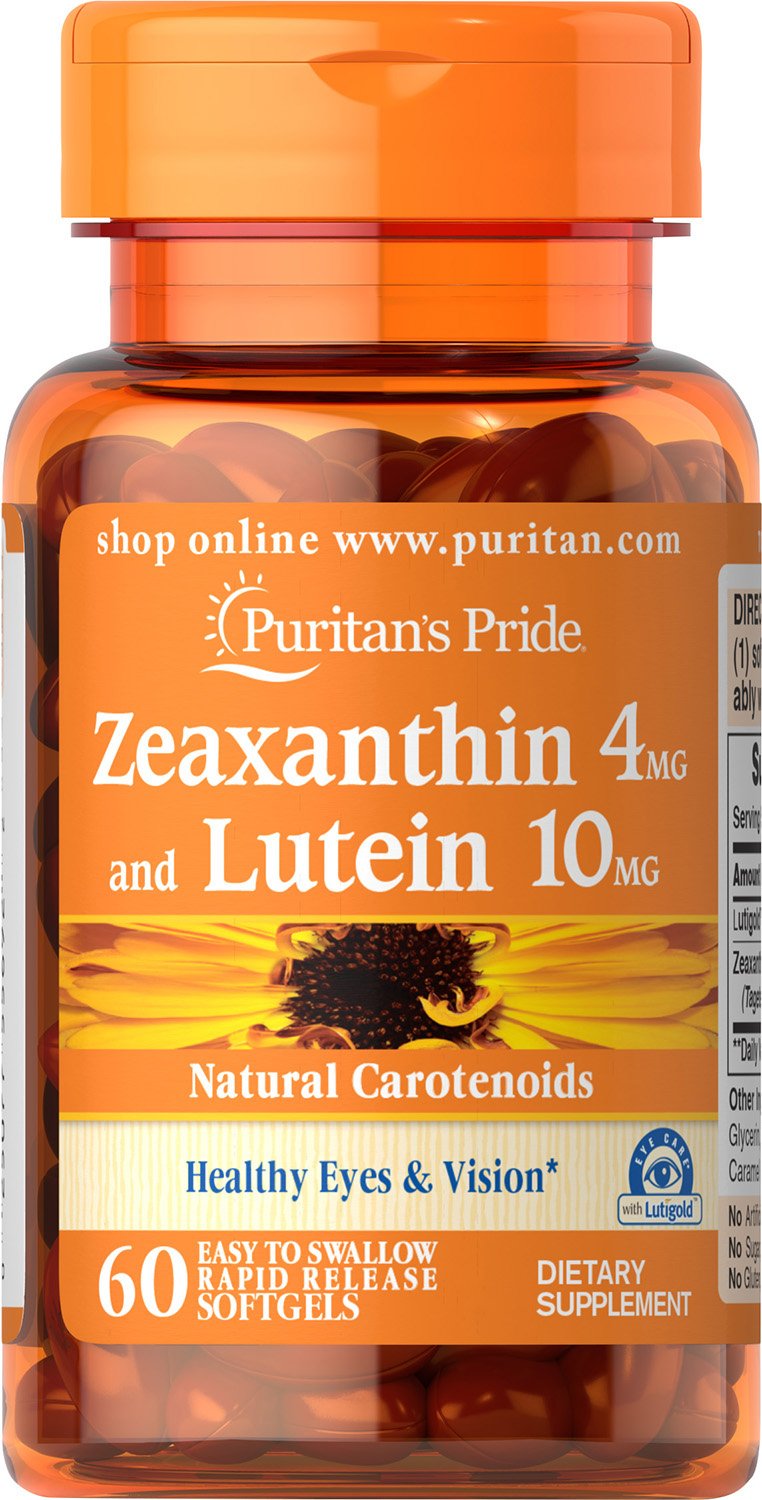 Puritan's Pride Premium Lutigold Lutein Carotenoid 40mg with Zeaxanthin for Men and Women, Dietary Supplement for Eye Health Support, 8 Month Supply, 120 Easy-to-Swallow Softgels Nirvana Guru