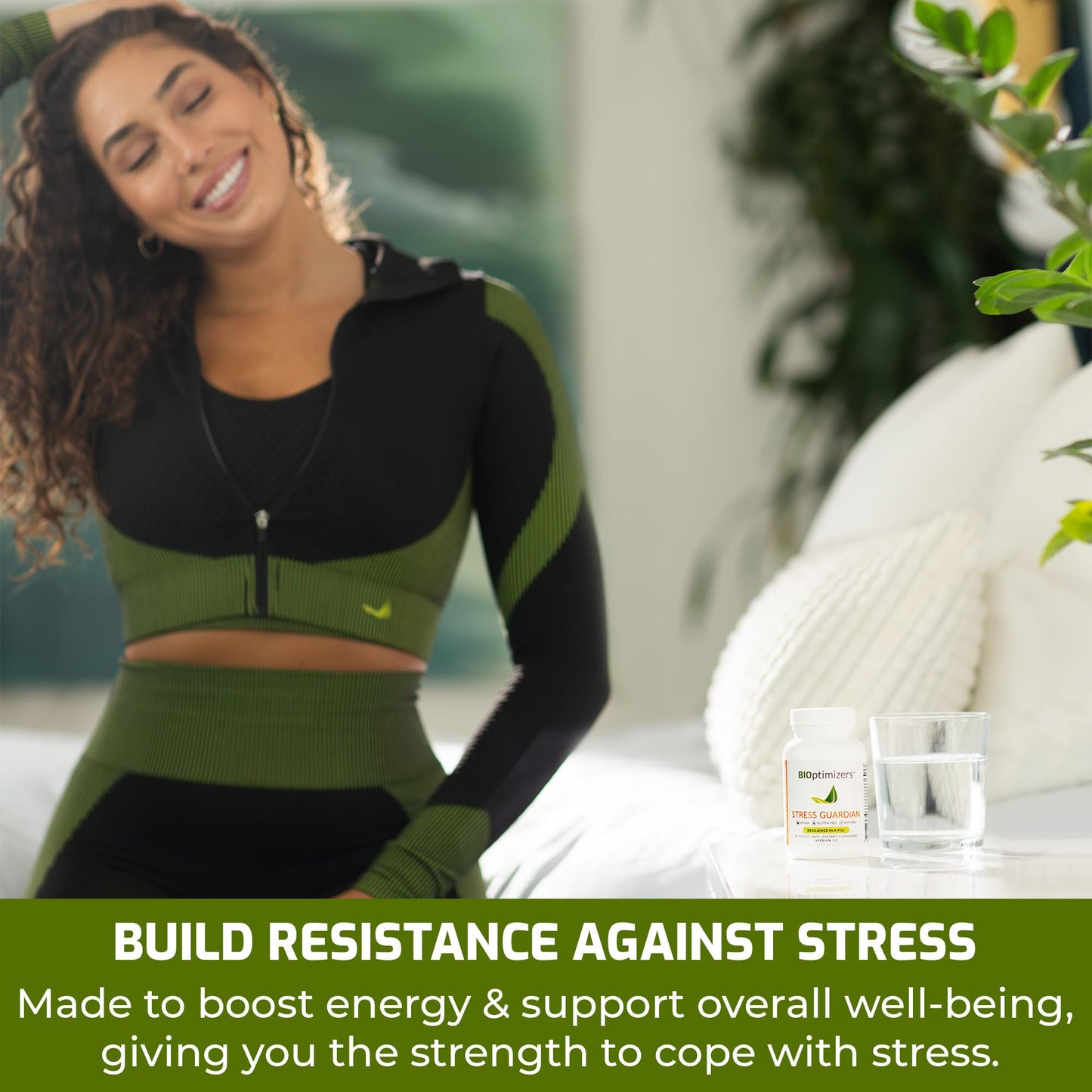 BIOptimizers Stress Guardian – Stress Relief Capsule – Rest Support Management - 90 Capsules Nirvana Guru