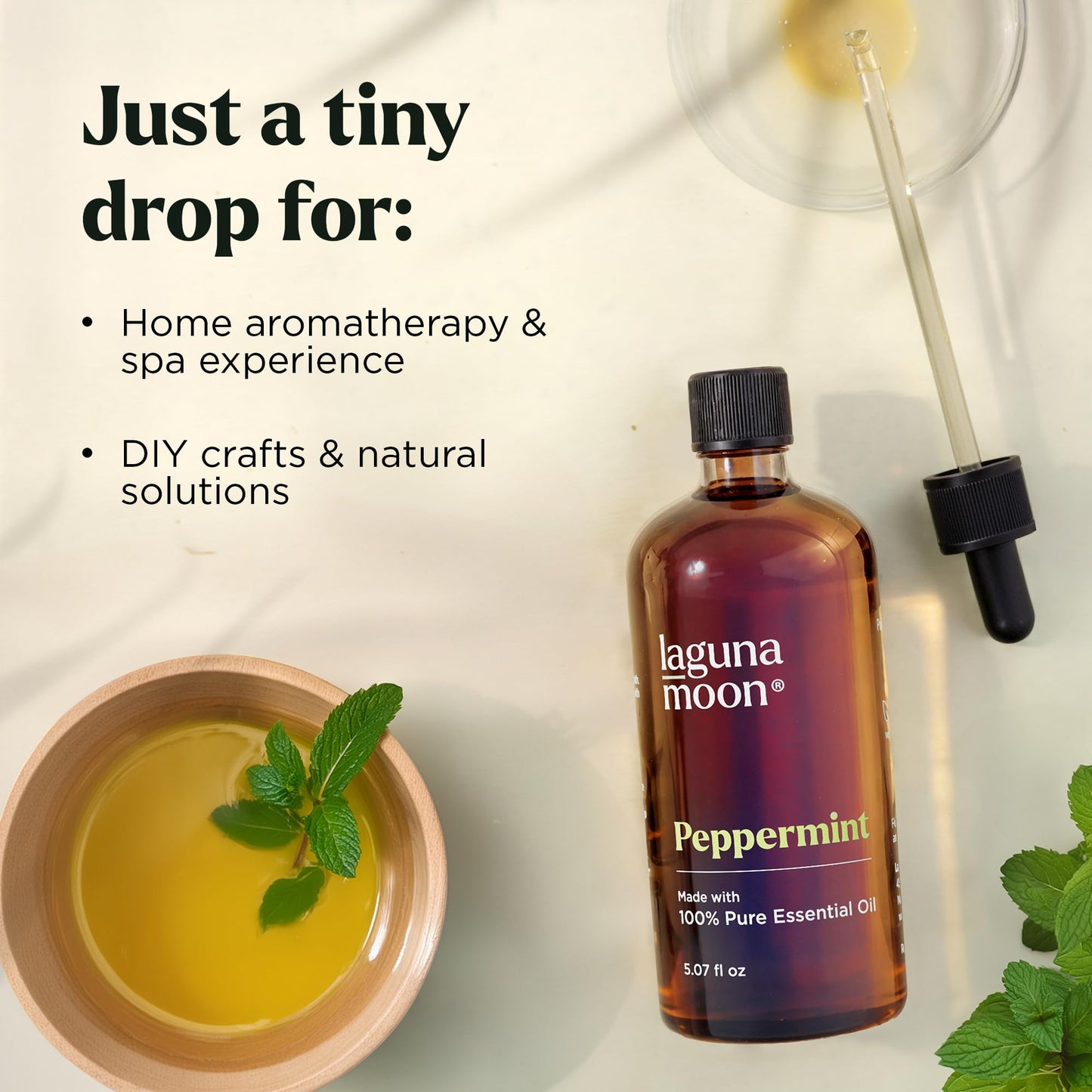 Lagunamoon Lavender Essential Oil - Pure Essential Oils for Diffusers, Humidifiers, Aromatherapy, Cars, Yoga, Home Essentials - Relaxing Fragrance Scents for Fresheners and Candle Making (150ml)