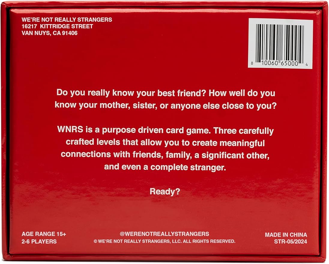 WE'RE NOT REALLY STRANGERS Card Game - 150 Conversation Cards for Couples, Friends, and Strangers - Icebreakers for Game and Date Nights, & Parties - Games for Adults and Teens, Ages 15+, 2-6 Players Nirvana Guru