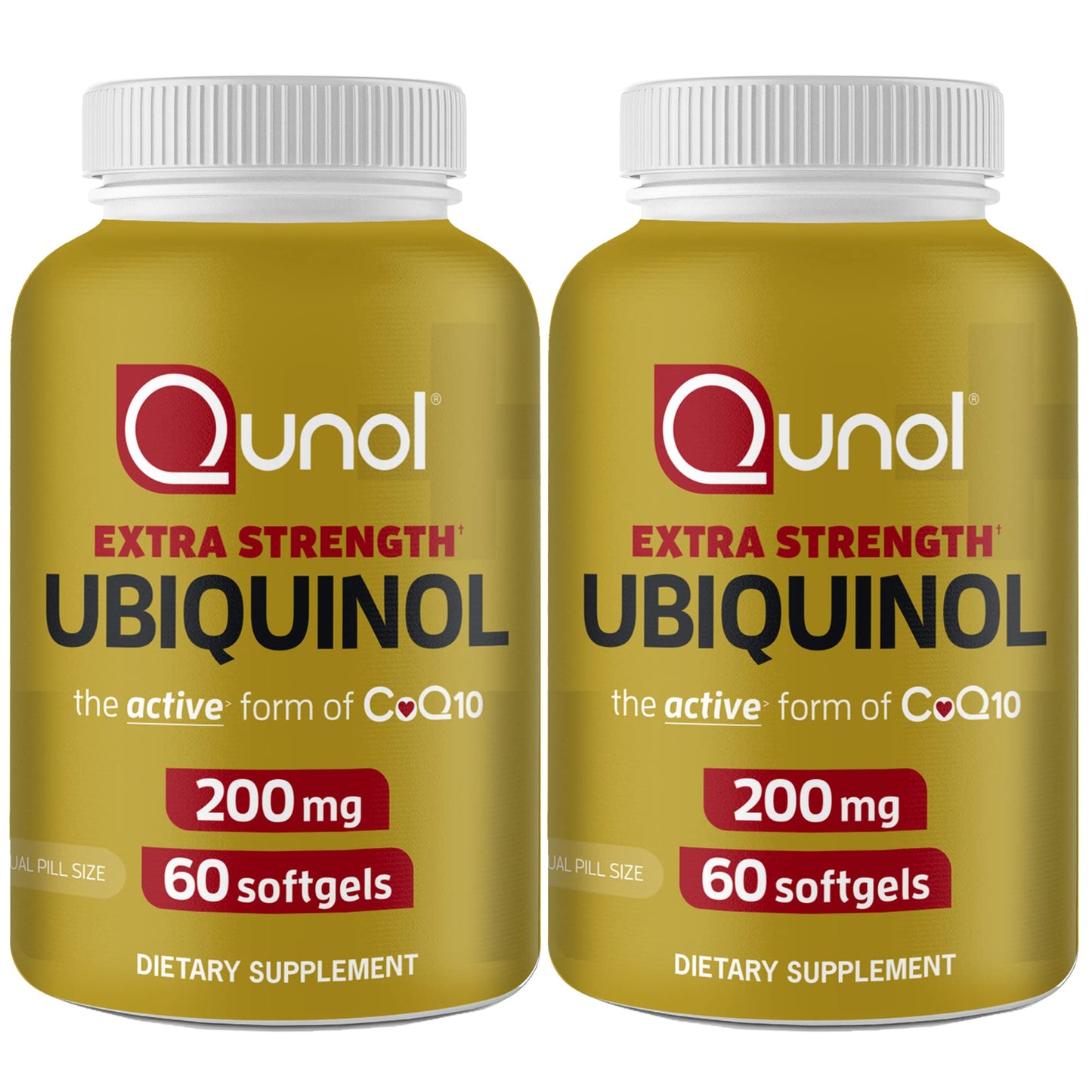 Qunol Ubiquinol CoQ10 200mg Softgels, Powerful Antioxidant for Heart and Vascular Health, Essential for Energy Production, Natural Supplement Active Form of CoQ10, 60ct Softgels Nirvana Guru