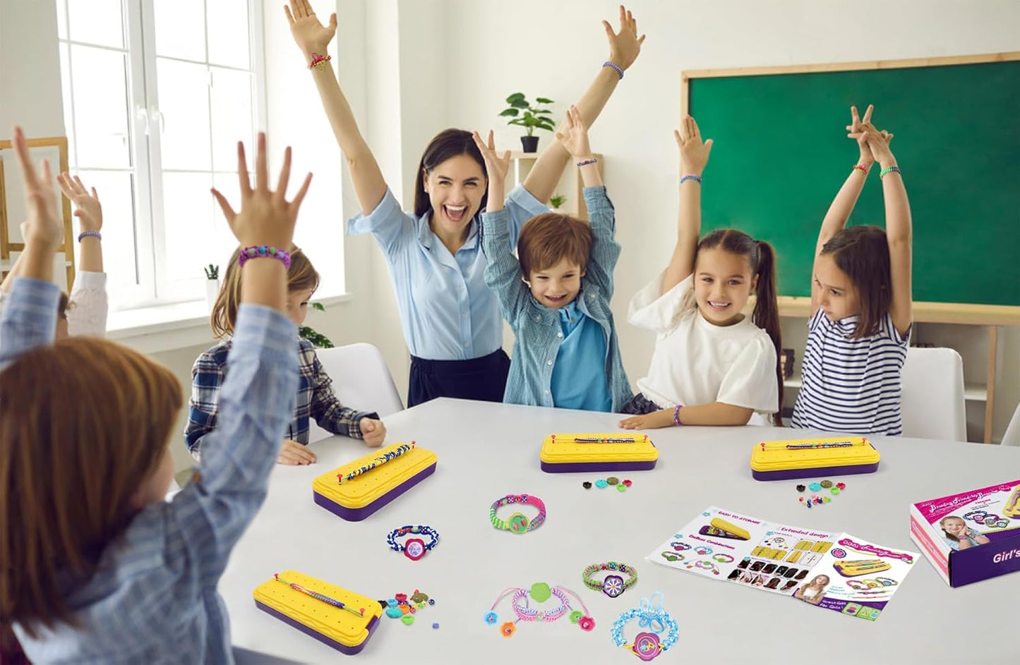 DDAI Arts and Crafts for Kids Age 8-12 Friendship Bracelet Making Kit for Girls - Best Birthday Gifts Ideas for Girl 7 9 10 11 Year Old - Popular Bracelets String Maker Toys Set Nirvana Guru