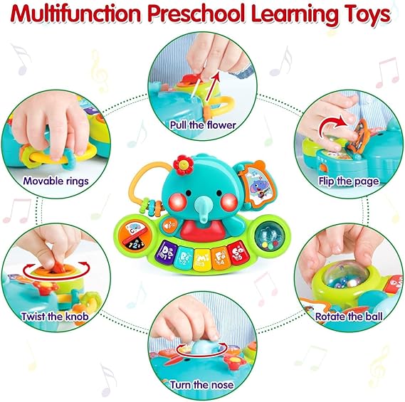 Baby Piano Toy 6 to 12 Months Light Up Music Baby Toys for 0 6 9 12 18 Months Early Learning Educational Piano Keyboard Infant Babies Girl Toy 1 Year Old Boy Girls Gift nirvanaguru
