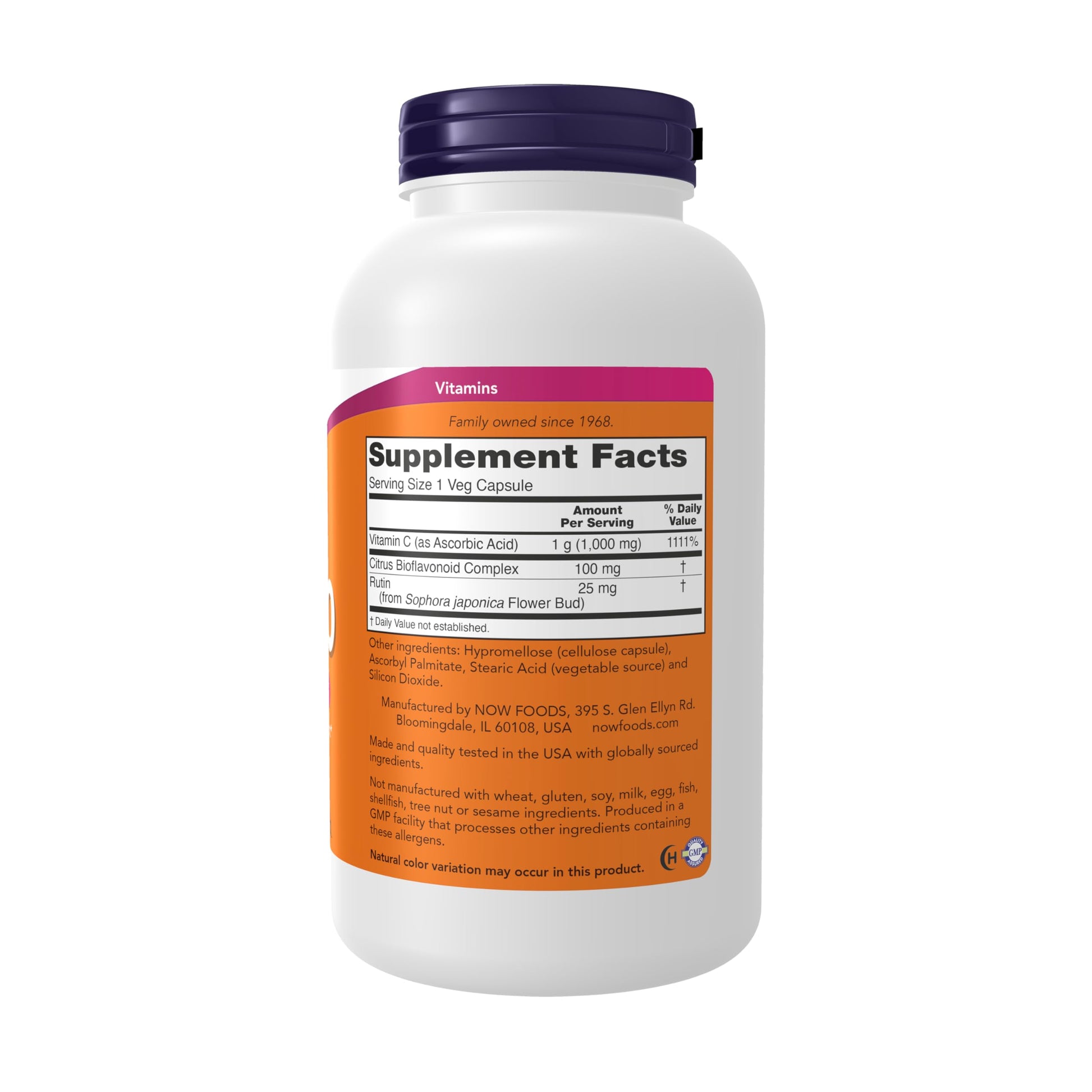 NOW Foods Supplements, Vitamin C-1,000 with 100 mg of Bioflavonoids, Antioxidant Protection*, 250 Veg Capsules - Nirvana Guru