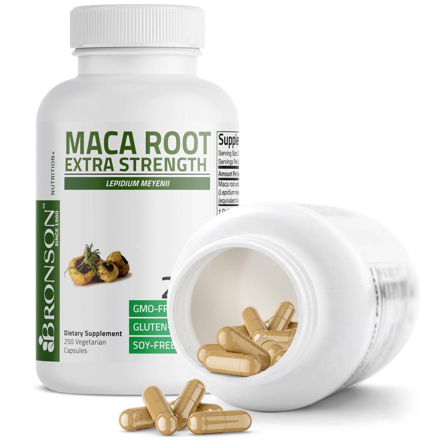 Bronson Maca Root Extra Lepidium Meyenii, Non-GMO, 120 Vegetarian Capsules