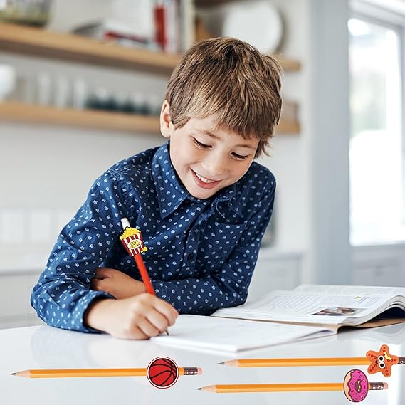 60 Pcs Cute Pencil Topper Decoration, Different Pencil Clip Designs, Suitable for School Prize, Classroom Reward, Gift Idea nirvanaguru