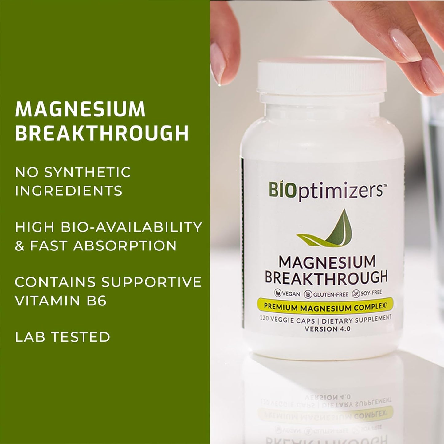 BiOptimizers Magnesium Breakthrough 4.0, (60 Capsules) & Cycle Care, (90 Capsules) - Natural Sleep, Brain, and Menstrual Relief Support Supplement Bundle Nirvana Guru