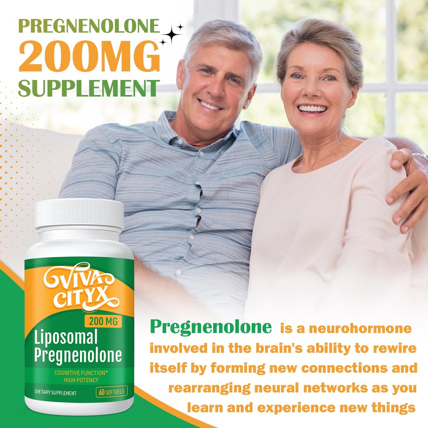 Pregnenolone 200 mg for Memory, Focus - Superior Absorption | from Wild Yam | Gluten-Free | 60 Capsules Nirvana Guru