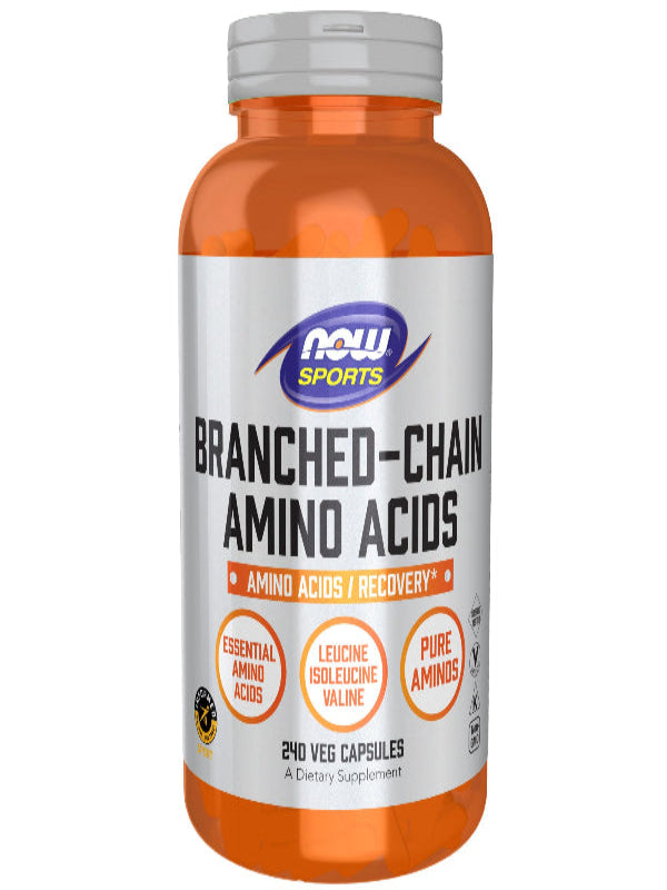 NOW Foods Sports Nutrition, Branched Chain Amino Acids, With Leucine, Isoleucine and Valine, 240 Veg Capsules Nirvana Guru