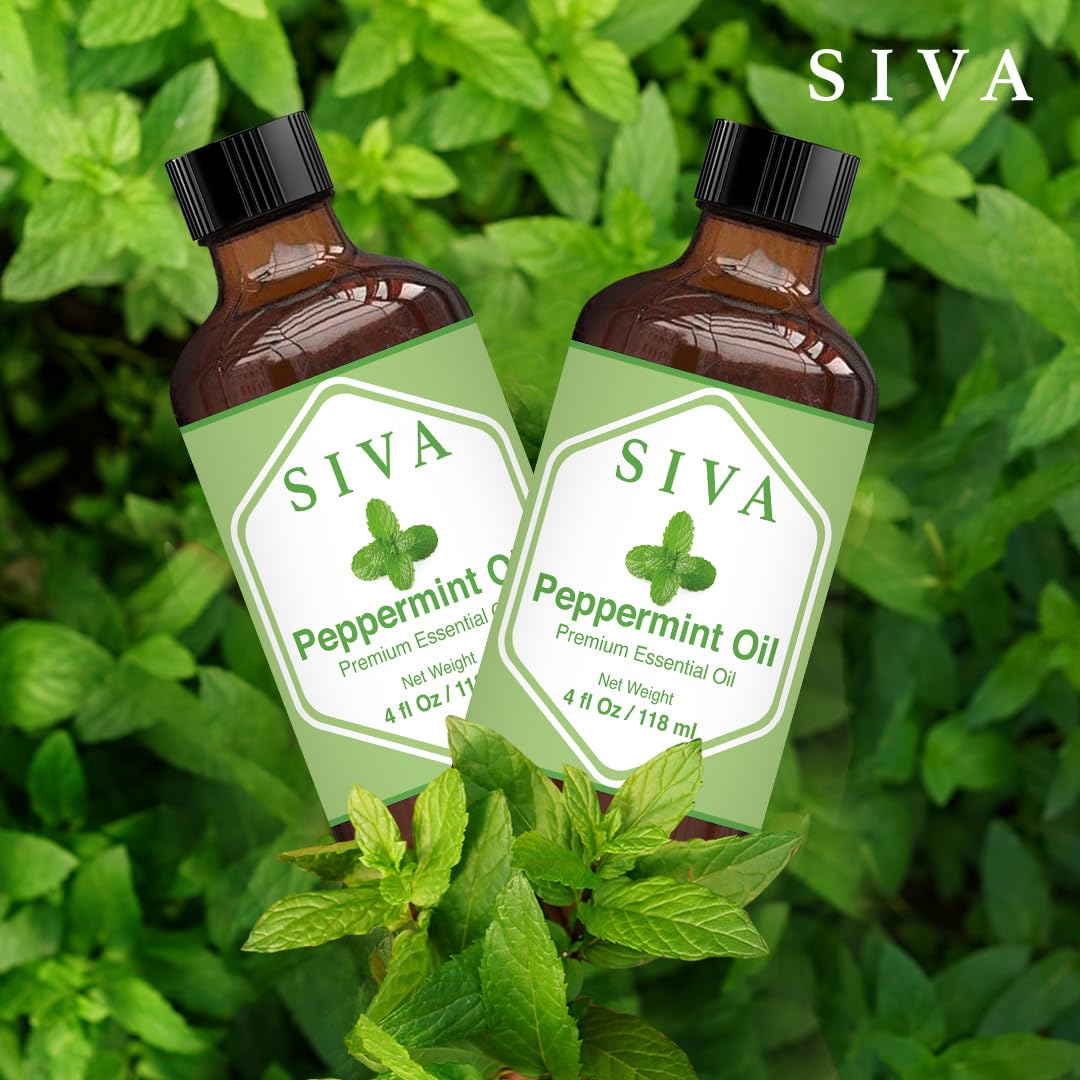 SIVA Lavender Essential Oil - 4 Fl Oz – Natural Lavender Oil - for Diffuser, Face, Skin Care, Aromatherapy, Hair Care, Scalp and Body Massage - with Dropper - Nirvana Guru