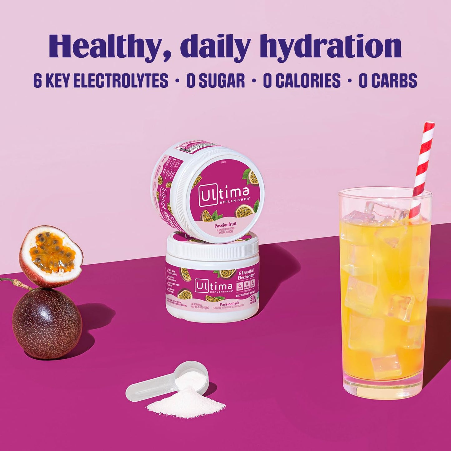 Ultima Replenisher Daily Electrolyte Powder Drink Mix – Sugar Free – Watermelon, 30 Servings – Hydration Powder with 6 Key Electrolytes and Trace Minerals – Keto Friendly, Vegan, Non-GMO - Nirvana Guru