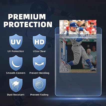 100ct Semi Rigid Card Holders & 100ct Card Sleeves for PSA, SGC, BGS, CSG Graded Card Submissions, Semi Rigid Card Sleeves, Baseball Card Protectors, PSA Graded Card Sleeve for Trading Card nirvanaguru