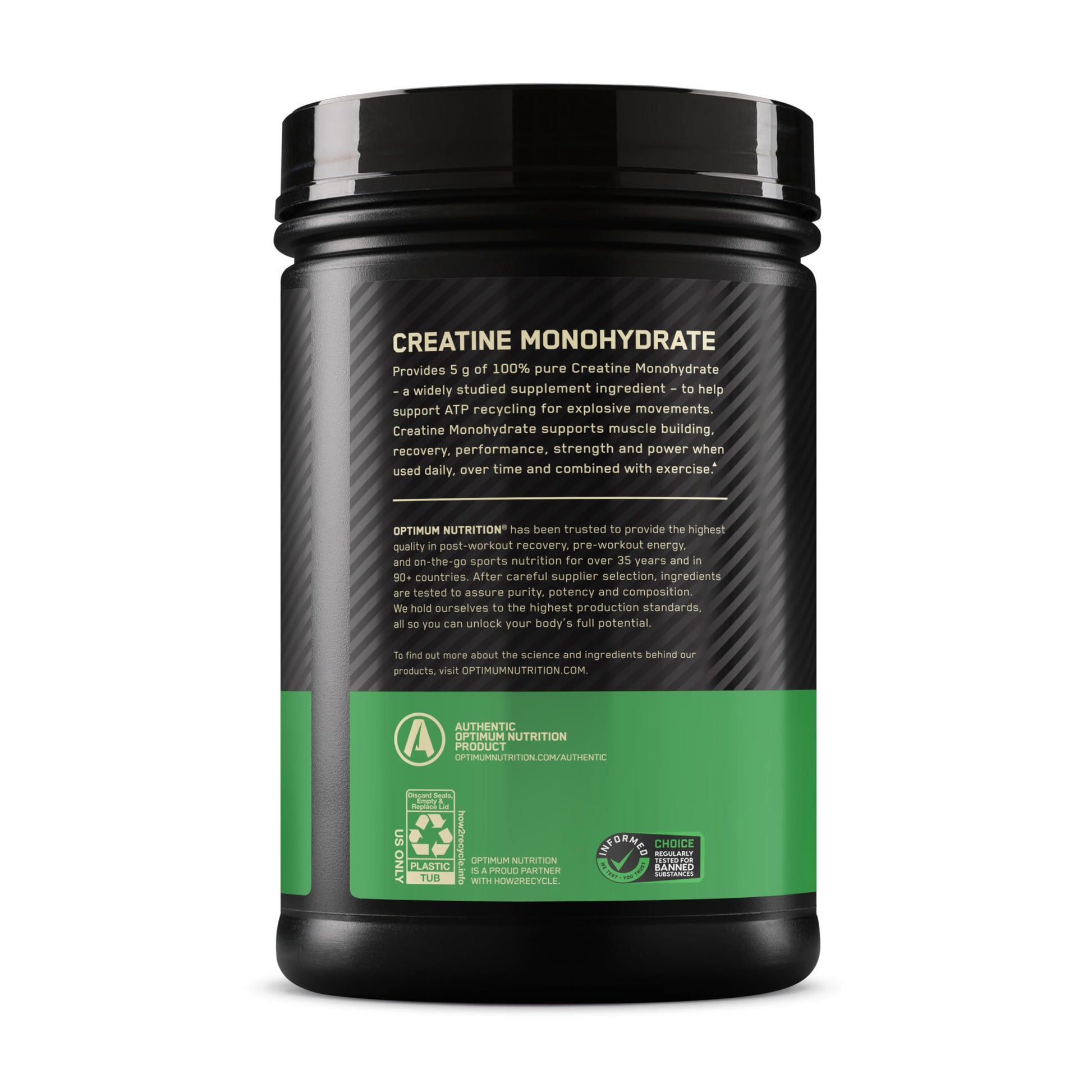 Optimum Nutrition Micronized Creatine Monohydrate Powder, Unflavored, 120 Servings, 600 Grams (Packaging May Vary) Nirvana Guru