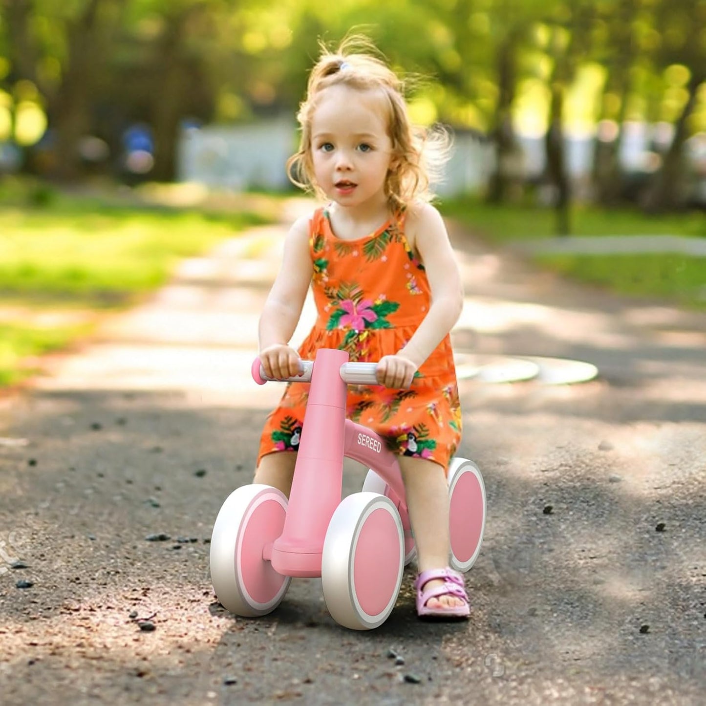 SEREED Baby Balance Bike for 1 Year Old Boys Girls 12-24 Month Toddler Balance Bike, 4 Wheels Toddler First Bike, First Birthday Gifts Nirvana Guru