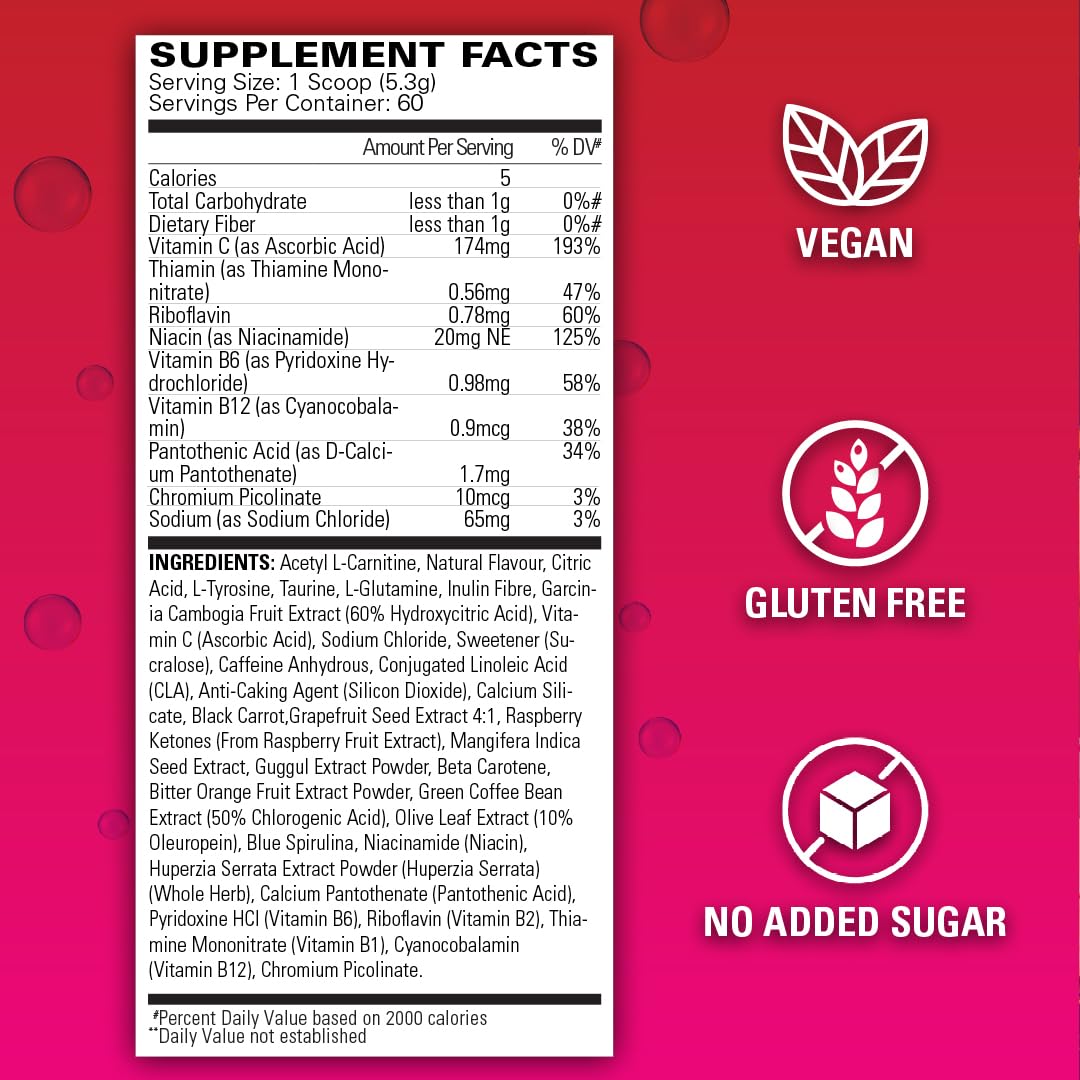 EHP Labs OxyShred Pre Workout Powder - Preworkout Powder with L Glutamine & Acetyl L Carnitine, Energy Boost Drink - Mango, 60 Servings Nirvana Guru