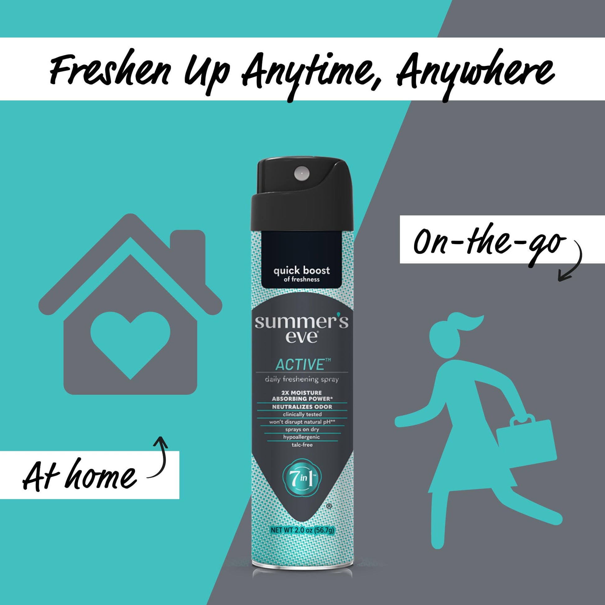 Summer's Eve Blissful Escape Daily Refreshing Feminine Spray, 2 oz Nirvana Guru