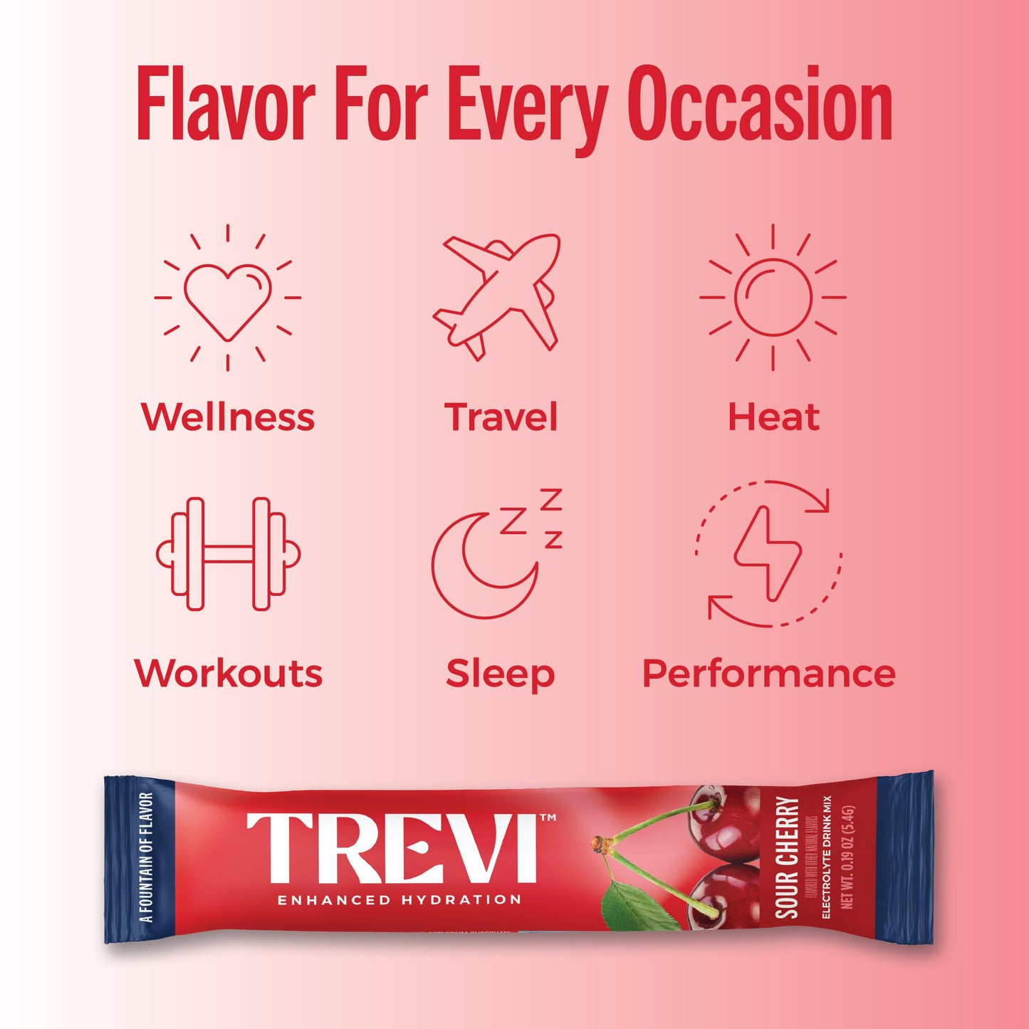TREVI™ Sugar Free Electrolytes - Drink Mix Hydration Powder Packets - 28 Count - Variety Pack 1
