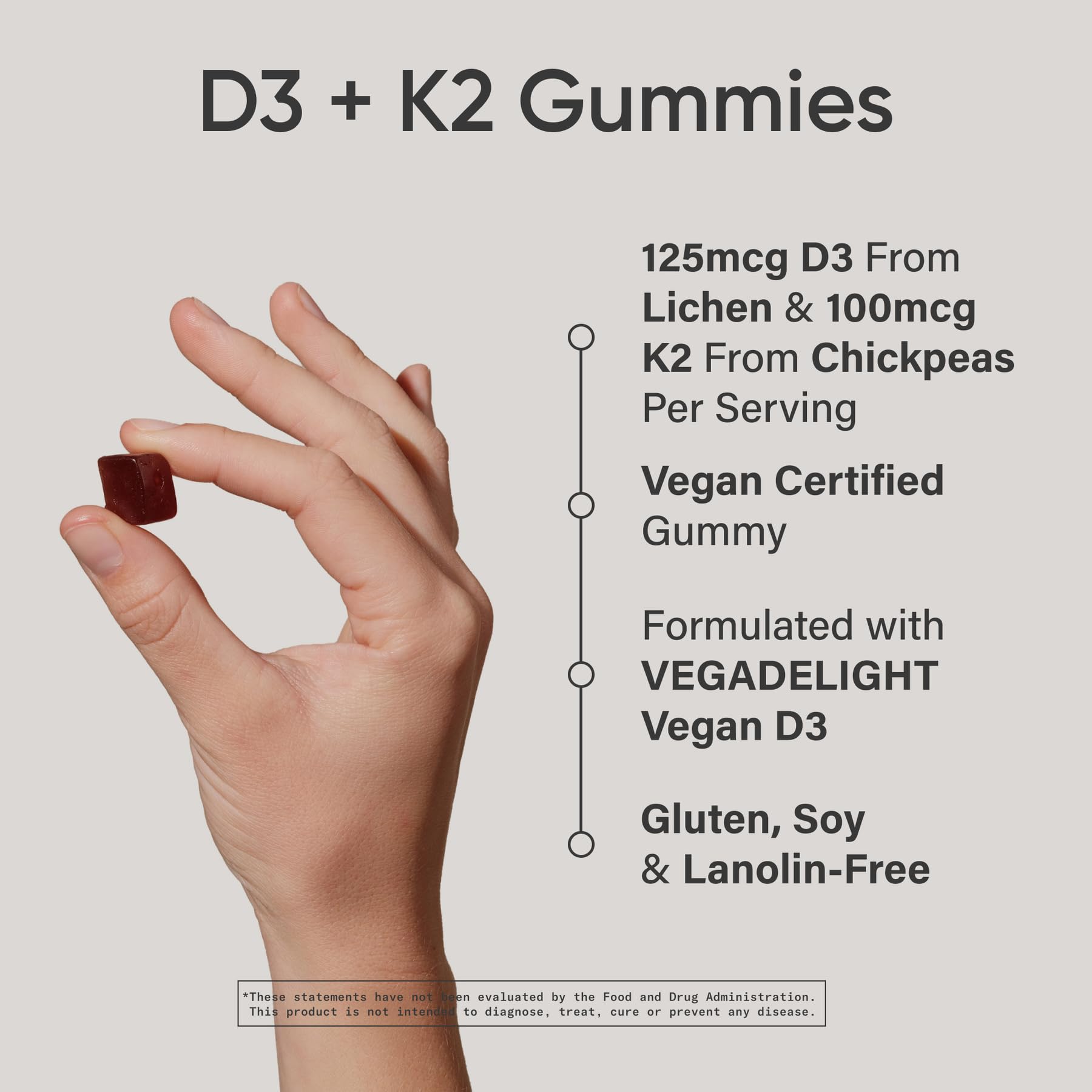 Sports Research® Vitamin D3 + K2 with Coconut MCT Oil | Vegan D3 2500iu (62.5mcg) & Plant Based Vitamin K2 100mcg | Vegan Certified, Soy & Gluten Free - 60 Softgels - Nirvana Guru