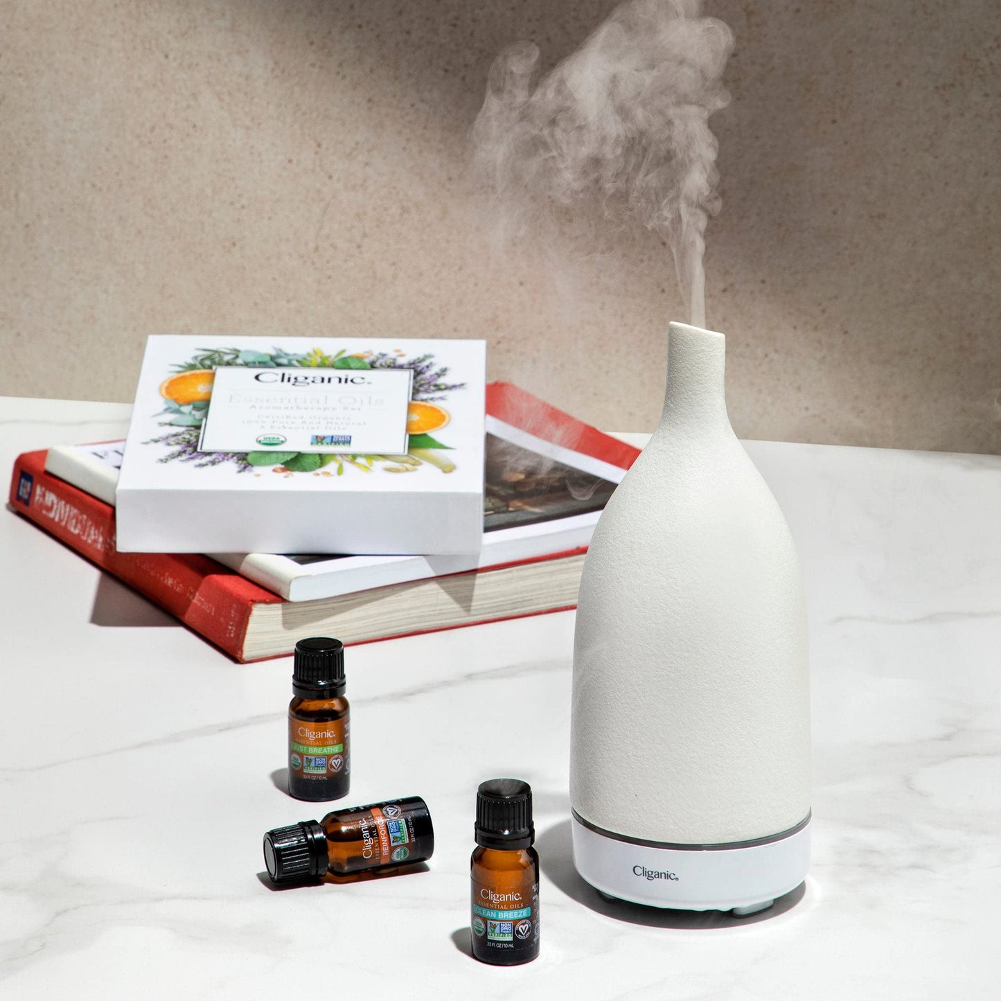 Cliganic Organic Lavender Essential Oil - 100% Pure Natural Undiluted, for Aromatherapy Diffuser | Non-GMO Verified (Packaging May Vary)