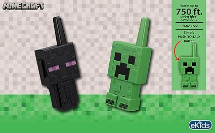 eKids Minecraft Walkie Talkies for Kids, Indoor and Outdoor Toys Designed for Fans of Minecraft Toys nirvanaguru