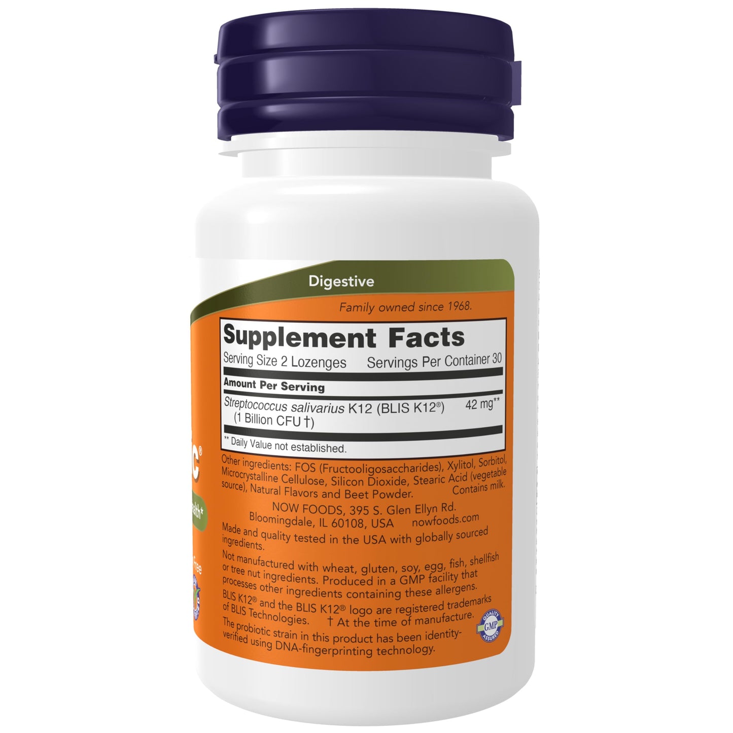 NOW Foods Supplements, OralBiotic™, Developed for Adults & Children, Strain Verified, 60 Lozenges - Nirvana Guru