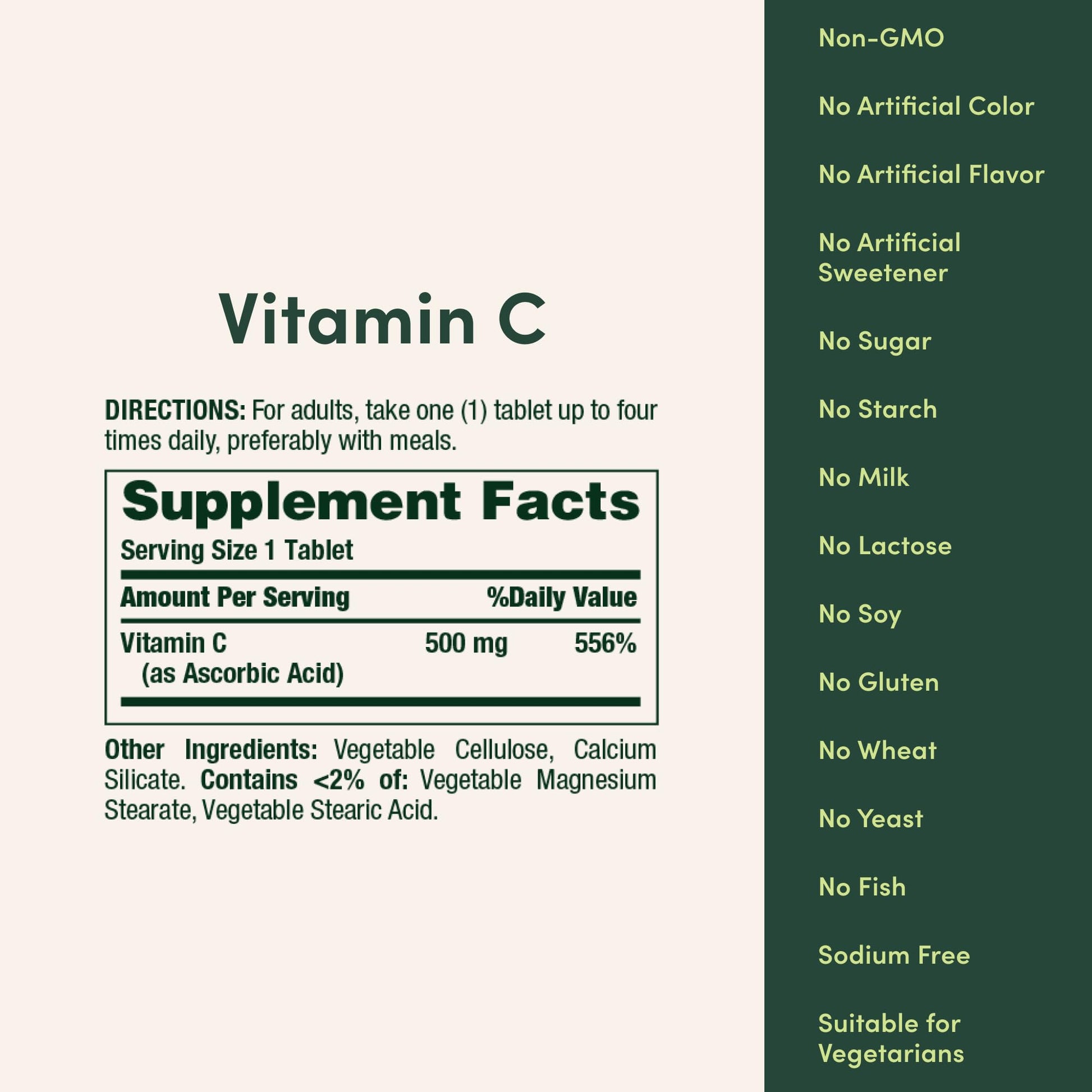 Nature's Bounty Vitamin C, Supports a Healthy Immune System, Vitamin Supplement, 500mg, 250 Tablets Nirvana Guru