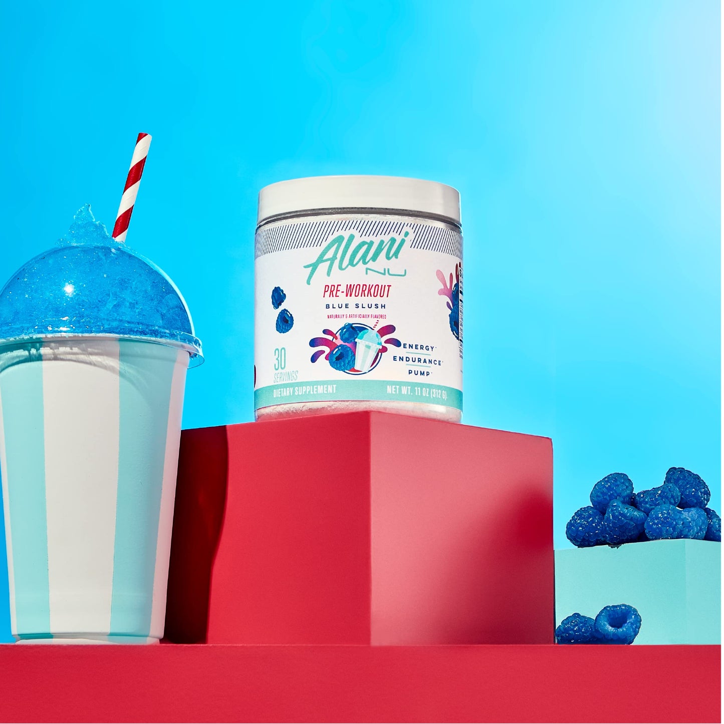Alani Nu Pre Workout Powder Hawaiian Shaved ICE, Amino Energy Boost, Endurance Supplement, Sugar Free, 200mg Caffeine, L-Theanine, Beta-Alanine, L-Citrulline, 30 Servings Nirvana Guru