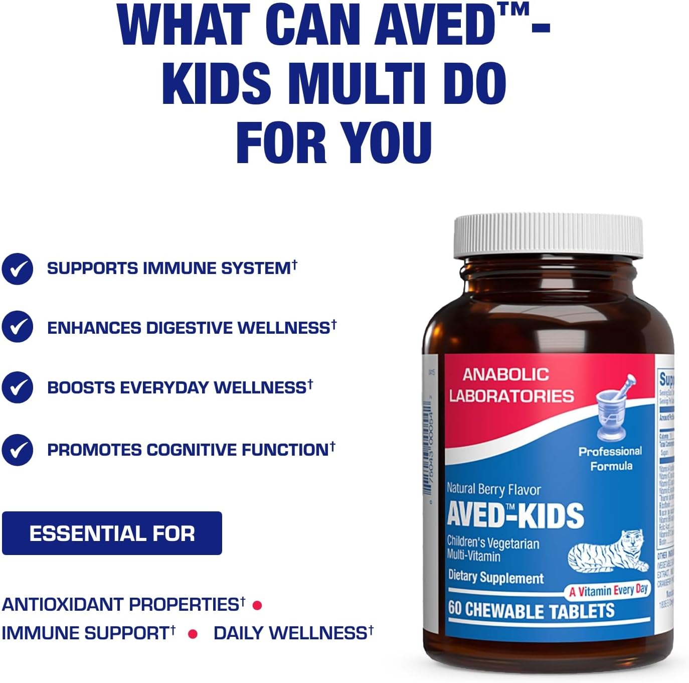 25-in-1 Kids Chewable Multivitamin - Clinically Formulated Kids Multivitamin with Iron Magnesium Vitamins A B Complex C D E Antioxidant Rich Fruit Extracts & More - Made in The USA - 1 Month Supply Nirvana Guru