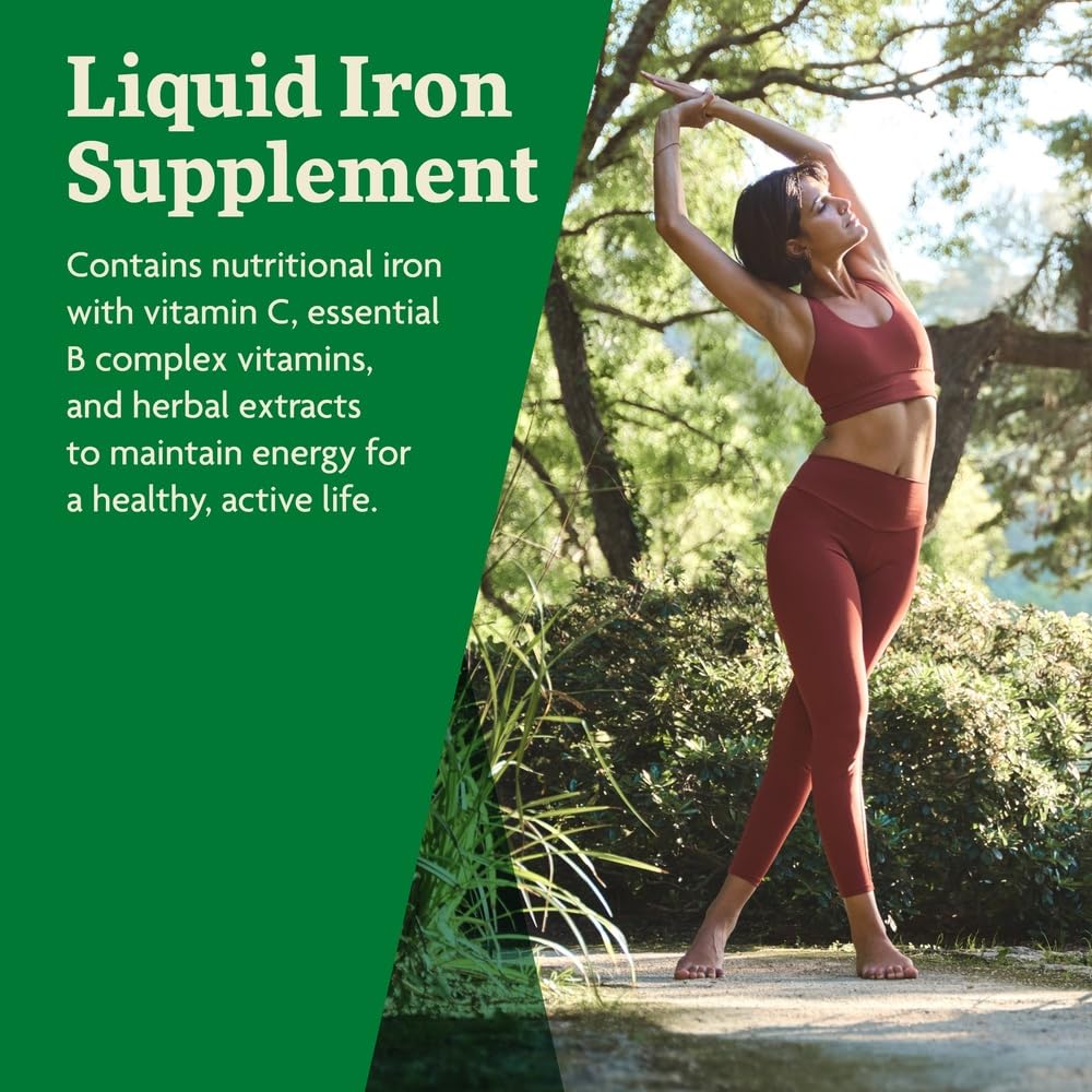 Floradix by Salus Iron & Herbs - Liquid Herbal Supplement for Energy Support* - Iron Supplement with Vitamin C & B Complex Vitamins - for Men & Women - 8.5 Fl Oz Nirvana Guru