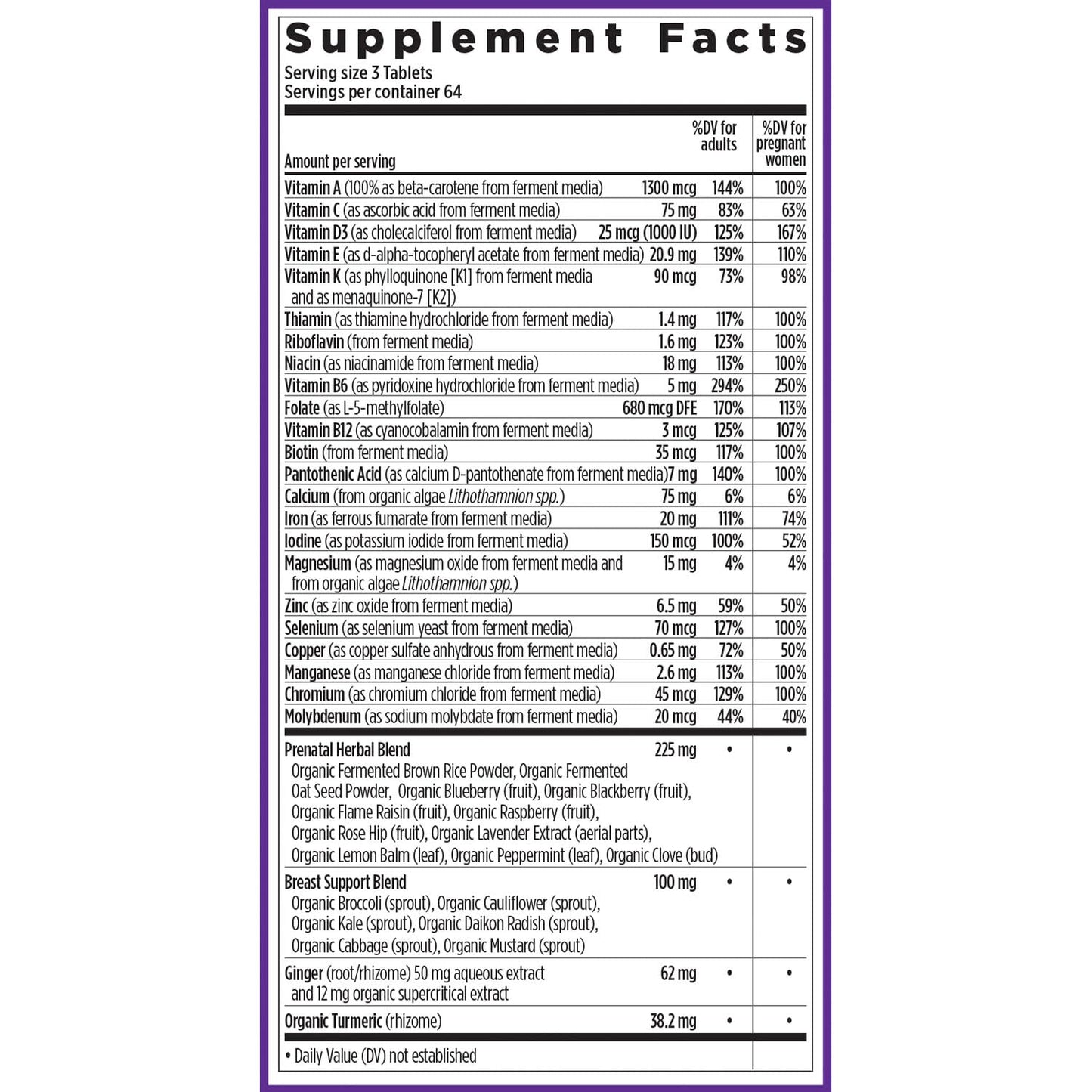 New Chapter Advanced Perfect Prenatal Vitamins, 270ct, Made with Organic, Non-GMO Ingredients for Healthy Baby & Mom - Folate (Methylfolate), Whole-Food Fermented Iron, Vitamin D3 + Ginger Nirvana Guru