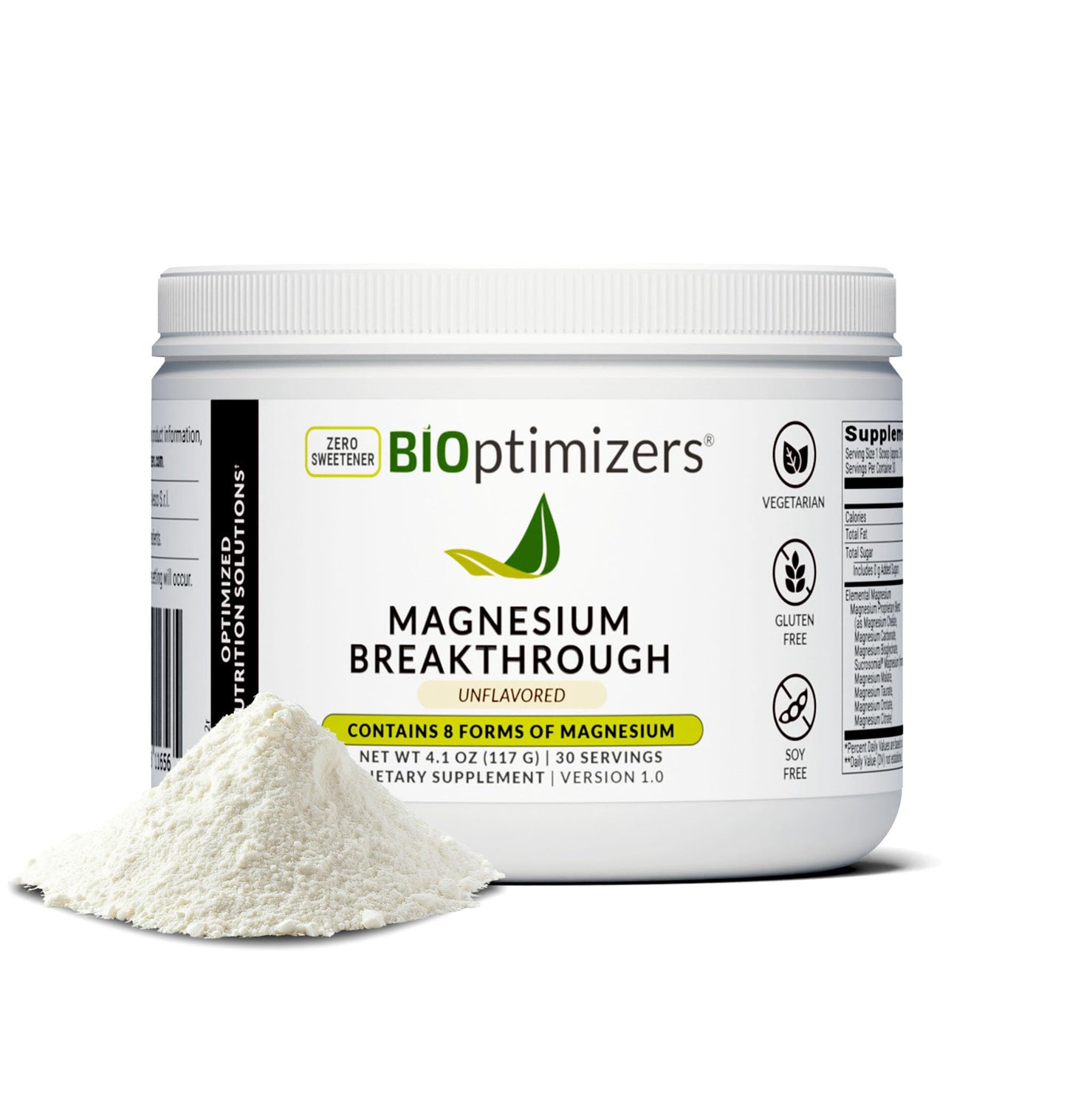 BIOptimizers Magnesium Breakthrough Drink - 8 Forms of Magnesium, Electrolytes, Sleep Health, Stress, Muscle Recovery, Heart Support | Glycinate, Citrate, Malate- Raspberry Lemon Nirvana Guru