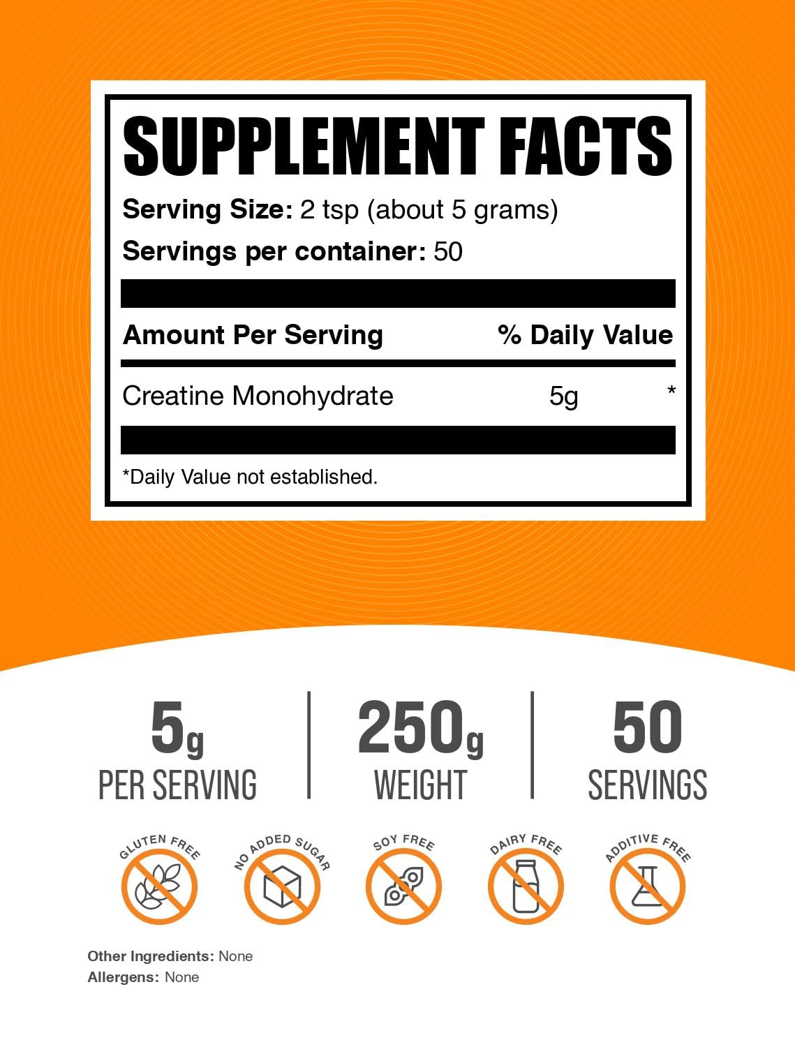 BulkSupplements.com Creatine Monohydrate Powder - Creatine Supplement, Micronized Creatine, Creatine Powder - Unflavored & Gluten Free, 5g (5000mg) per Servings, 500g (1.1 lbs) (Pack of 1)