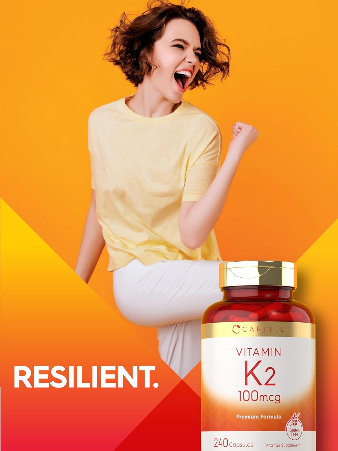 Carlyle Vitamin K2 Supplement 100 mcg | K2 MK-4 | 240 Capsules | Non-GMO & Gluten Free Nirvana Guru