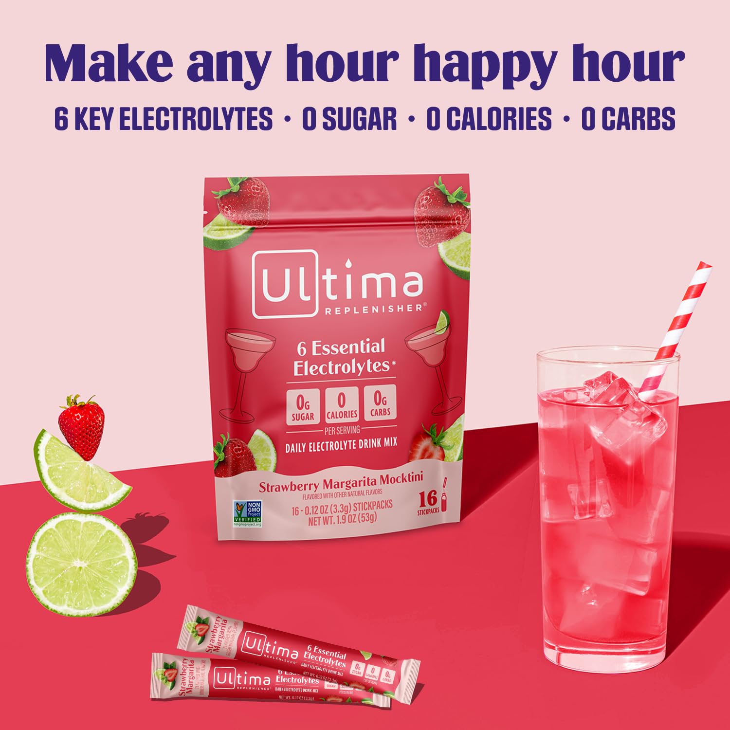 Ultima Replenisher Daily Electrolyte Powder Drink Mix – Sugar Free – Original Variety, 20 Stickpacks – Hydration Packets with 6 Electrolytes and Minerals – Keto Friendly, Vegan, Non-GMO - Nirvana Guru