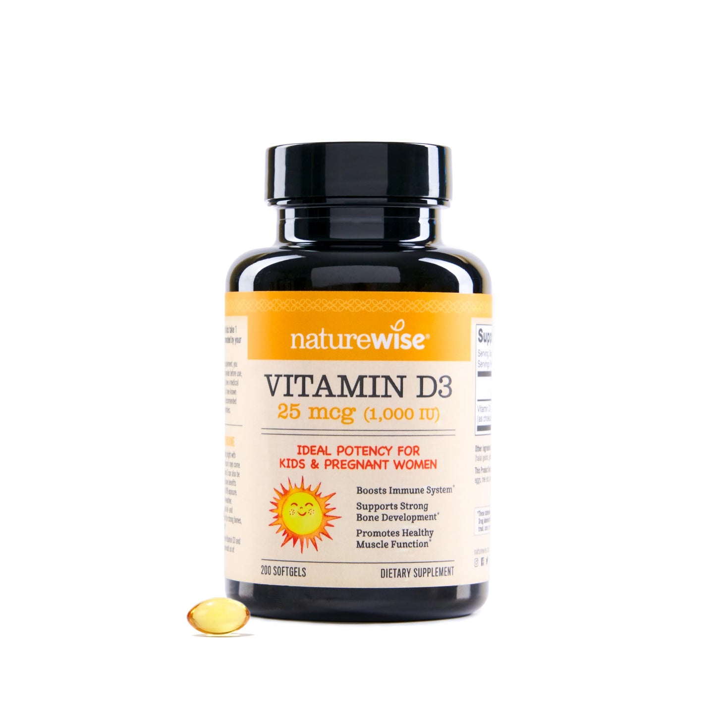 NatureWise Vitamin D3 5000iu (125 mcg) 1 Year Supply for Immune Support, Healthy Muscle Function, and Bone Health - Non-GMO, Gluten Free in Organic Extra Virgin Olive Oil, (Mini Softgel), 360 Count