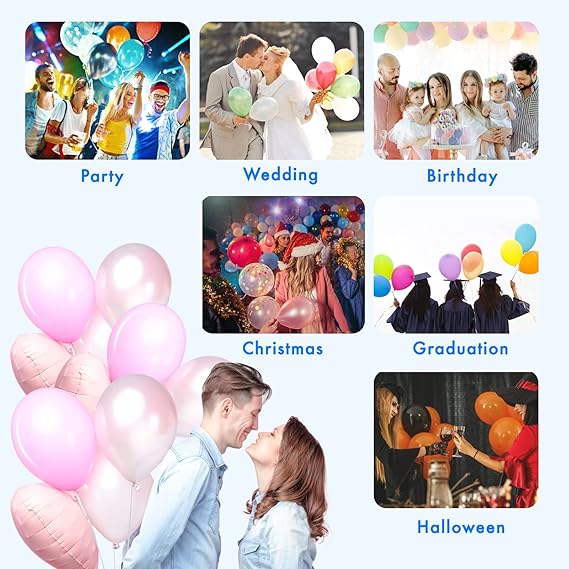Balloon Pump Electric, SPLAKS Balloons Inflator Air Pump Portable Balloon Blower for Garland Arch, Party Decoration nirvanaguru