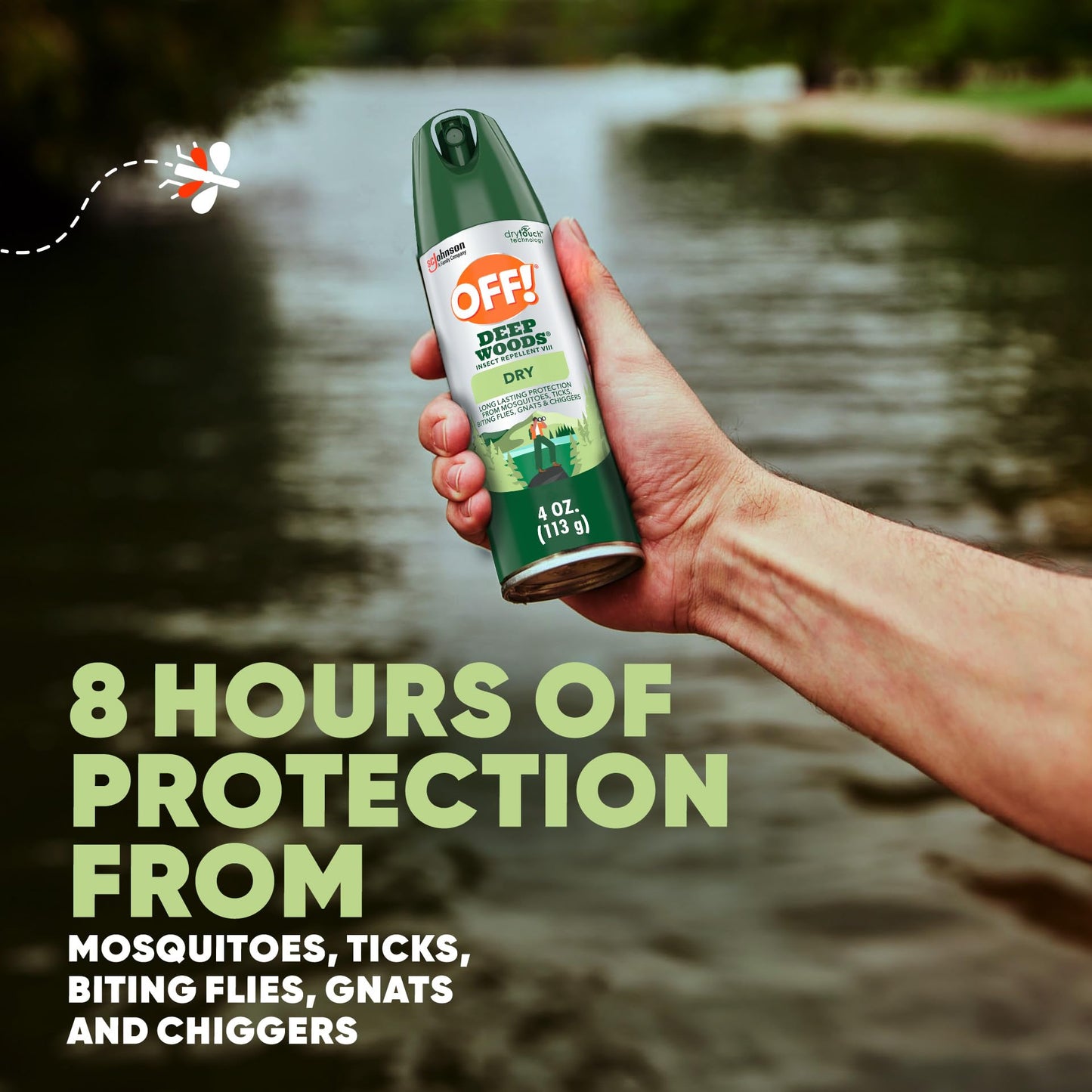 OFF! Deep Woods Insect Repellent Aerosol, Dry, Non-Greasy Formula, Bug Spray with Long Lasting Protection from Mosquitoes, 4 Oz, 2 Count Nirvana Guru