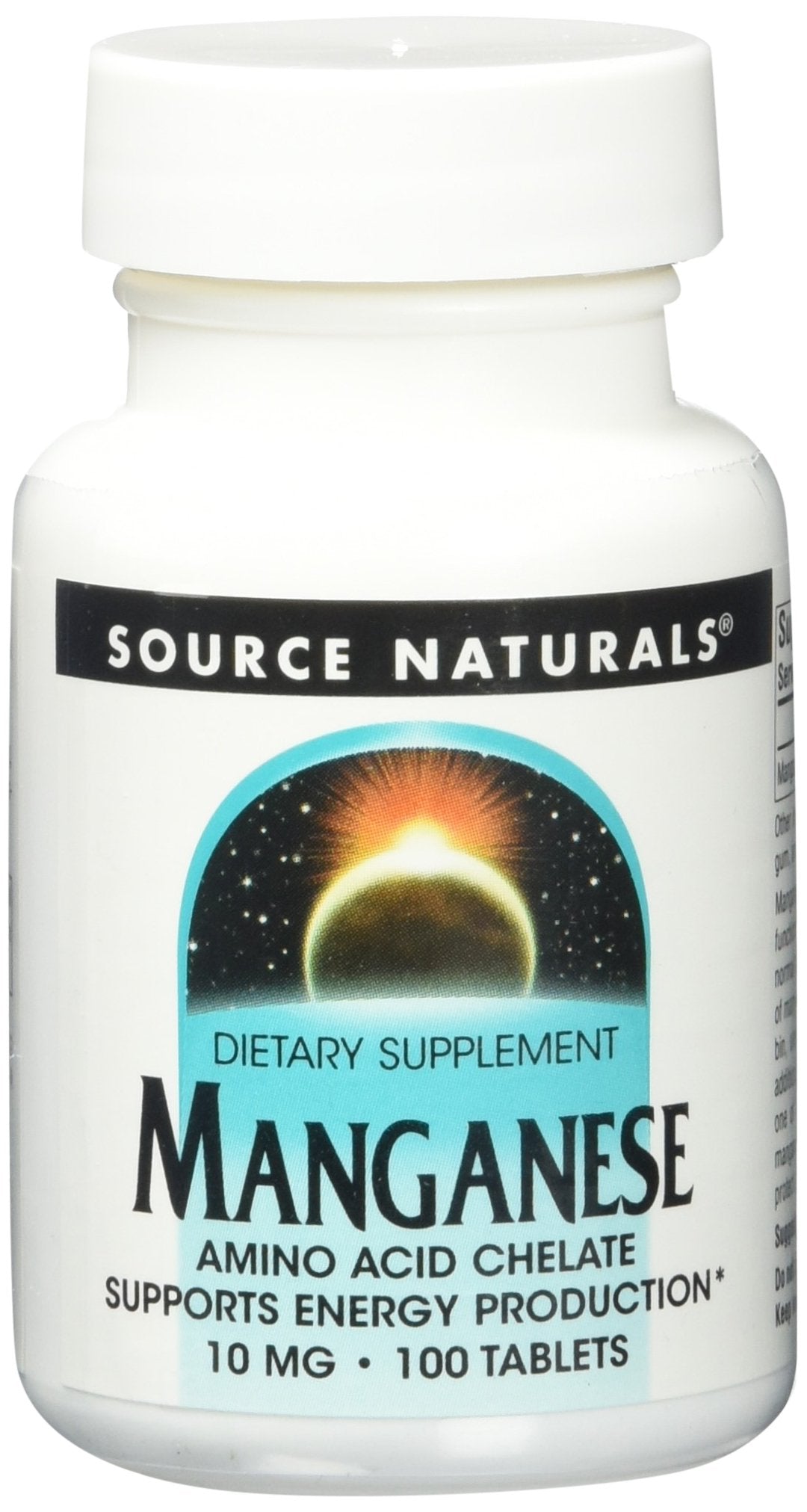 Source Naturals Manganese, Amino Acid Chelate - Supports Energy Production - 250 Tablets Nirvana Guru