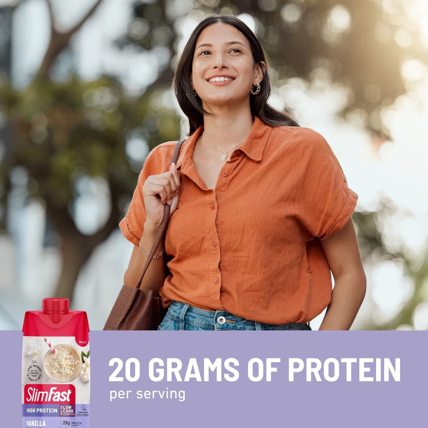 SlimFast Protein Shake with Caffeine, Caramel Macchiato- 20g Protein, Meal Replacement Shakes, High Protein with Low Carb and Low Sugar, 24 Vitamins and Minerals, 12 Count (Pack of 1)