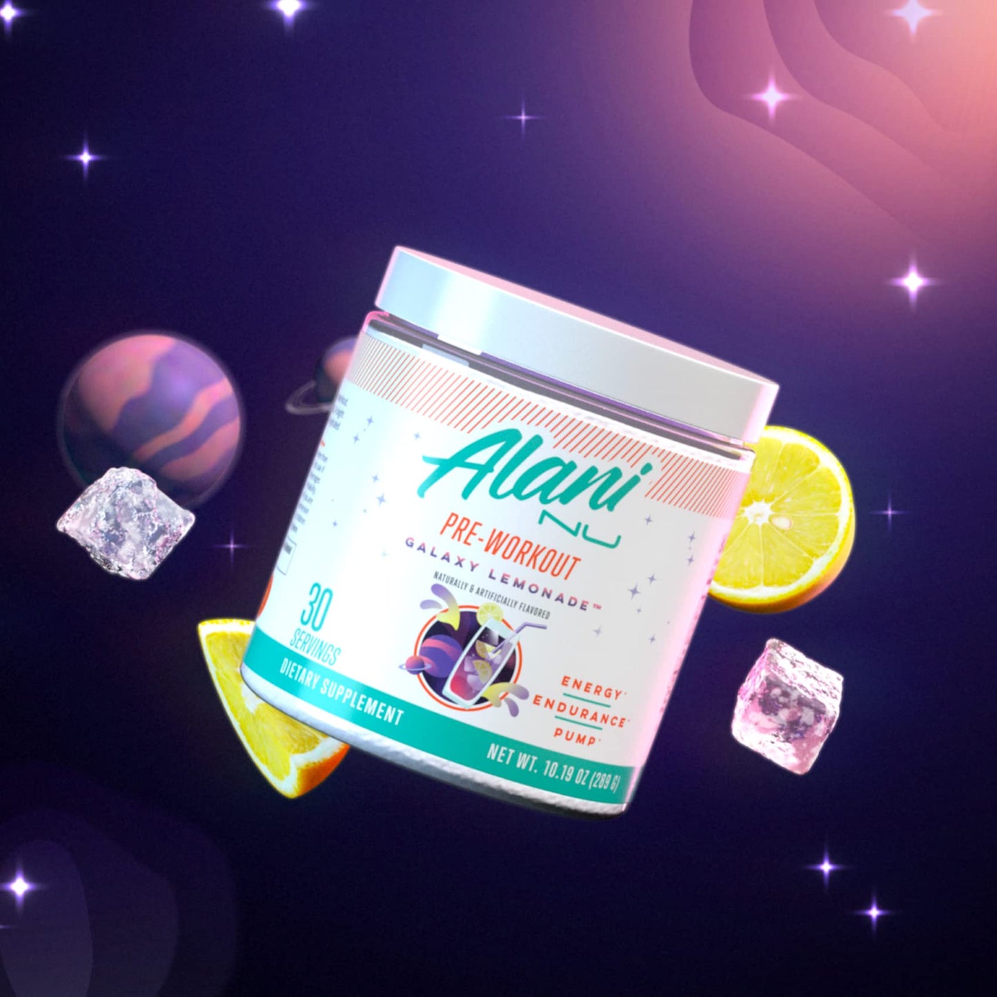 Alani Nu Pre Workout Powder Hawaiian Shaved ICE, Amino Energy Boost, Endurance Supplement, Sugar Free, 200mg Caffeine, L-Theanine, Beta-Alanine, L-Citrulline, 30 Servings Nirvana Guru