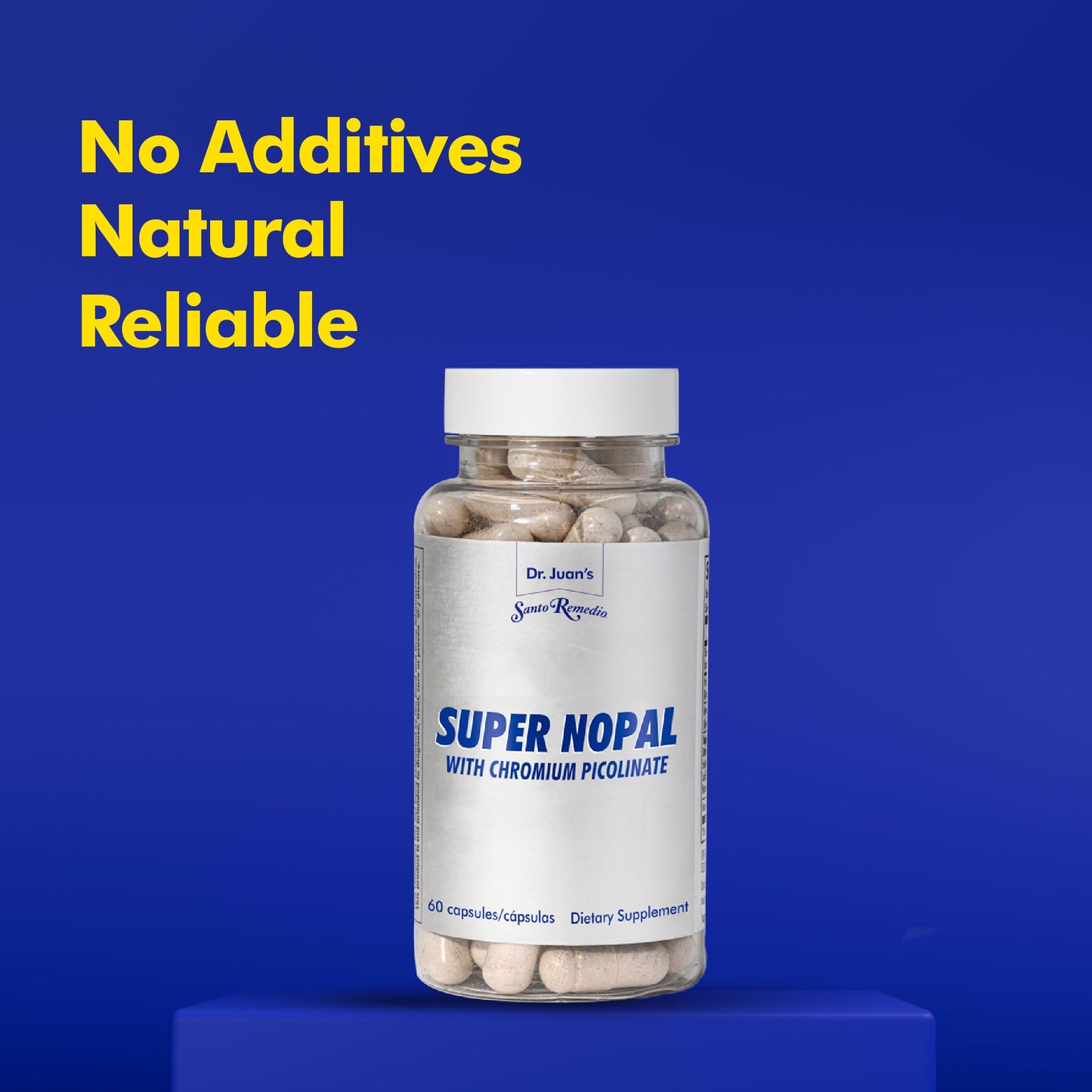 Santo Remedio Super Nopal, Exclusive Formula with Nopal, Gurmar (Gymnema Silvestre), Chromium Picolinate and Vanadyl Sulfate. 60 Capsules (30 Servings) Nirvana Guru