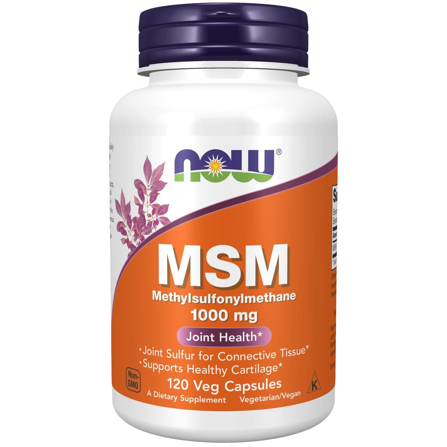 NOW Supplements, MSM (Methylsulfonylmethane) 1,000 mg, Joint Health*, 240 Veg Capsules - Nirvana Guru