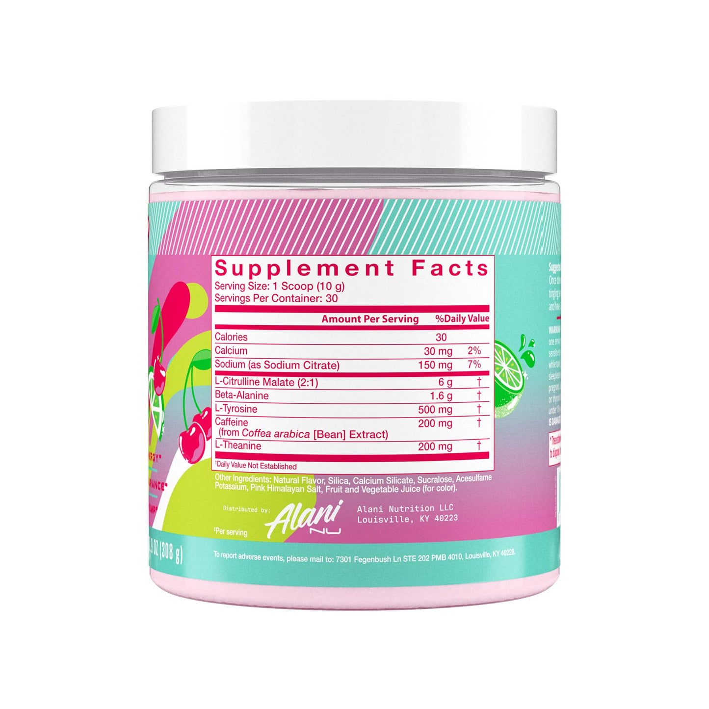 Alani Nu Pre Workout Powder Hawaiian Shaved ICE, Amino Energy Boost, Endurance Supplement, Sugar Free, 200mg Caffeine, L-Theanine, Beta-Alanine, L-Citrulline, 30 Servings Nirvana Guru