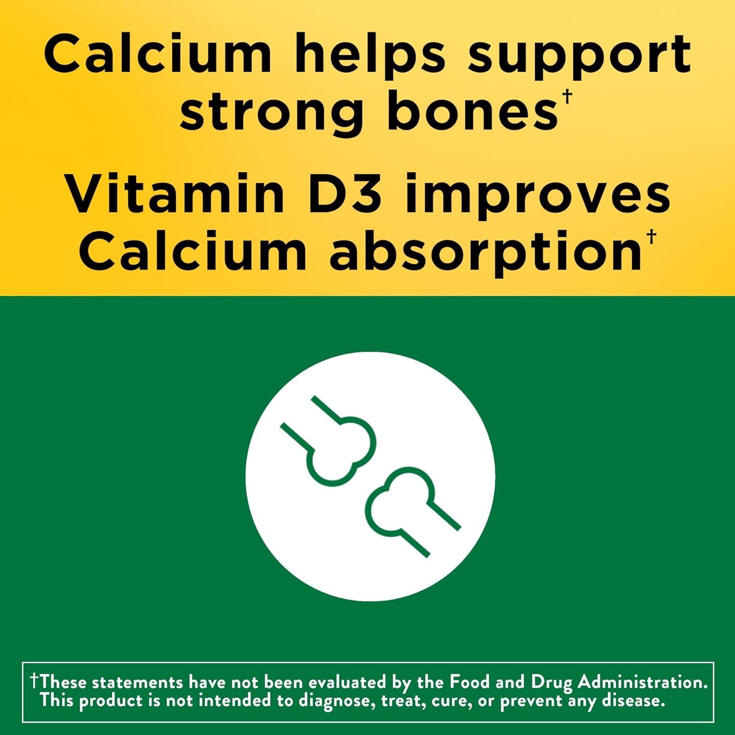 Nature Made Calcium 600 mg with Vitamin D3, Dietary Supplement for Bone Support, 220 Tablets (pack of 1) - Nirvana Guru