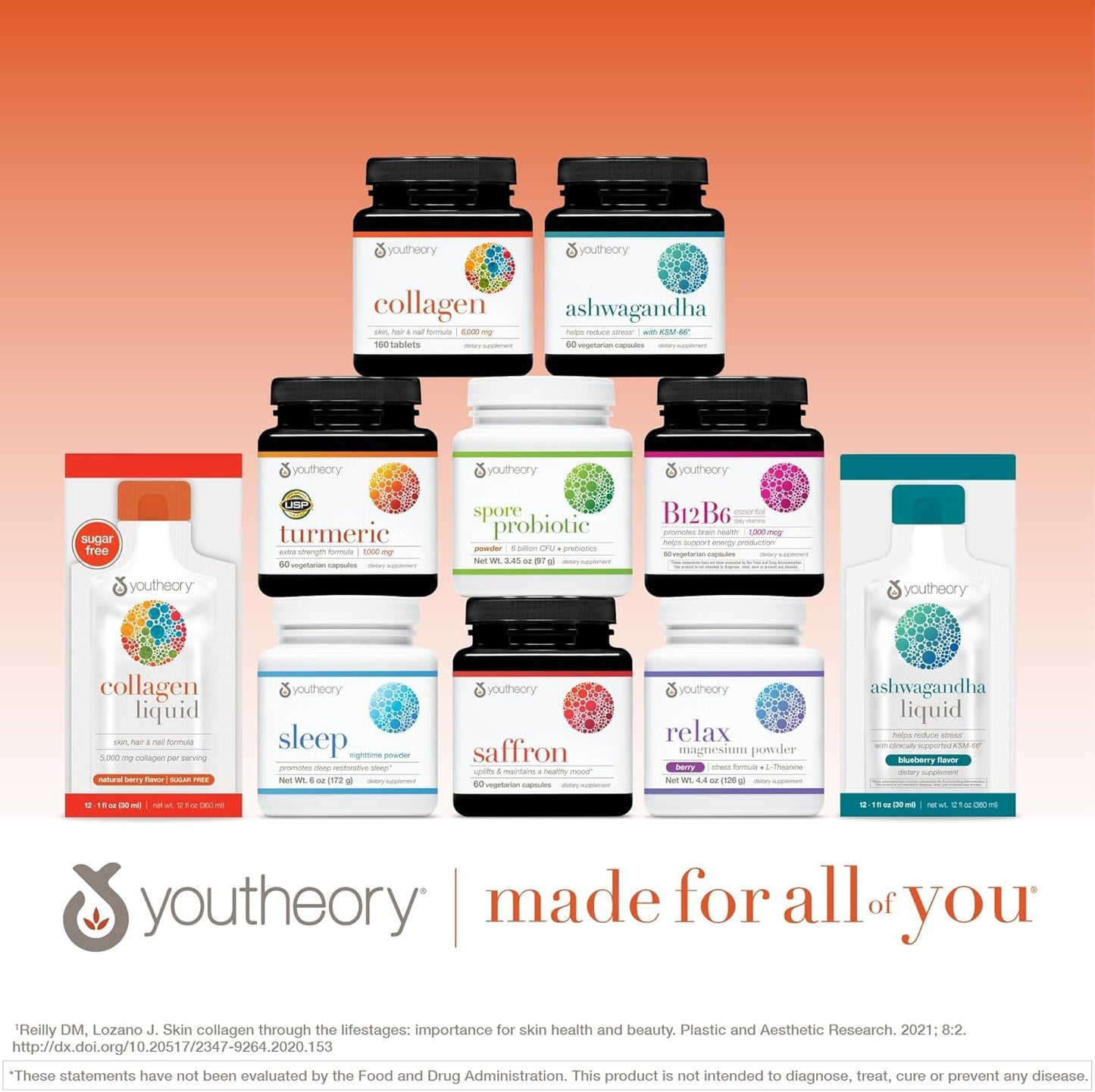 Youtheory Collagen Powder - Premium Collagen Supplement with Vitamin C & Biotin - Healthy Hair, Nails, Skin & Joints* - Hydrolyzed & Highly Absorbable - Dairy & Gluten Free - Unflavored - 10 oz - Nirvana Guru