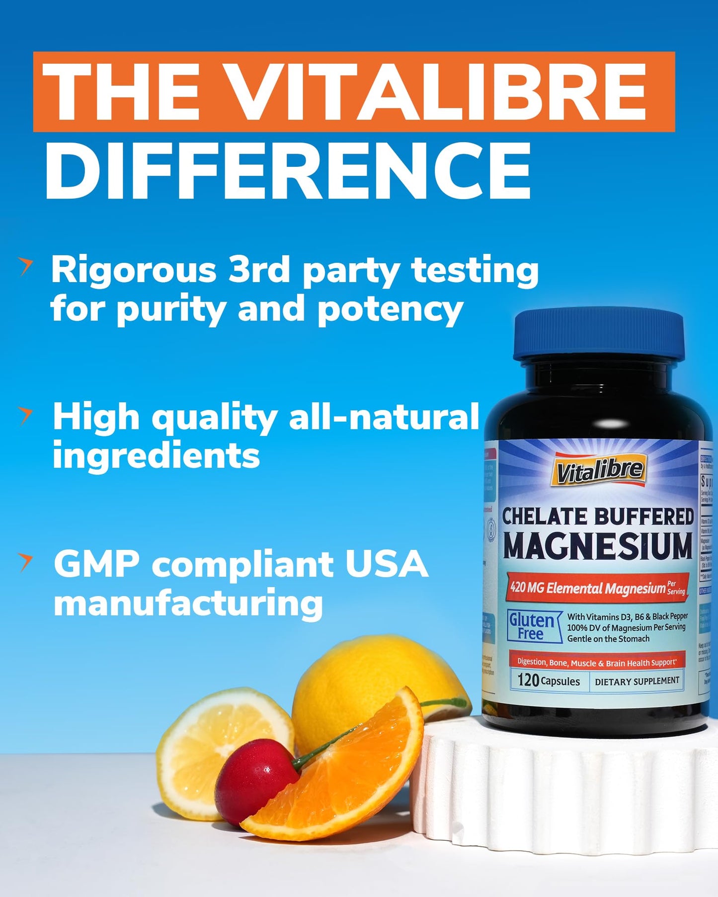 10 in 1 Magnesium Complex, 420mg Elemental Magnesium | Ultra Strength, Max Absorption | Chelated Magnesium Supplement for Sleep, Nerves & Heart Health | Non-GMO, 120 Vegan Capsules Nirvana Guru