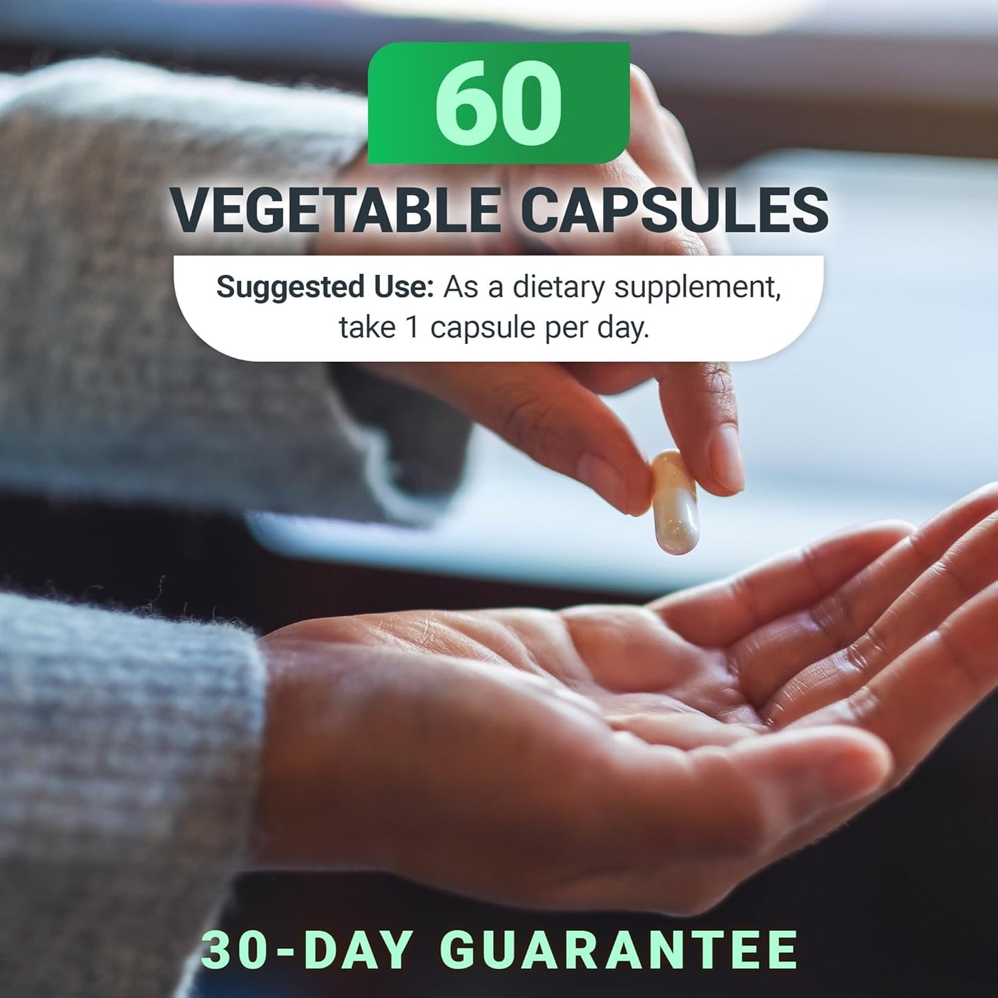 Dr. Berg Natural Vitamin B1 B6 B12 Complex - Allithiamine Vitamin B1 Supplement with 8 Essential Vitamin B Complex for Men & Women Including Thiamin, Niacin, Folate, Magnesium & More - 60 Capsules - Nirvana Guru