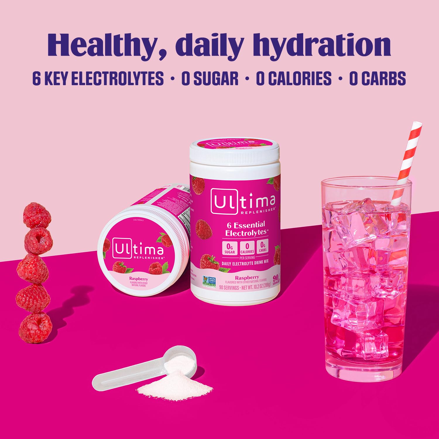 Ultima Replenisher Daily Electrolyte Powder Drink Mix – Sugar Free – Lemonade, 90 Servings – Hydration Powder with 6 Key Electrolytes and Trace Minerals – Keto Friendly, Vegan, Non-GMO - Nirvana Guru