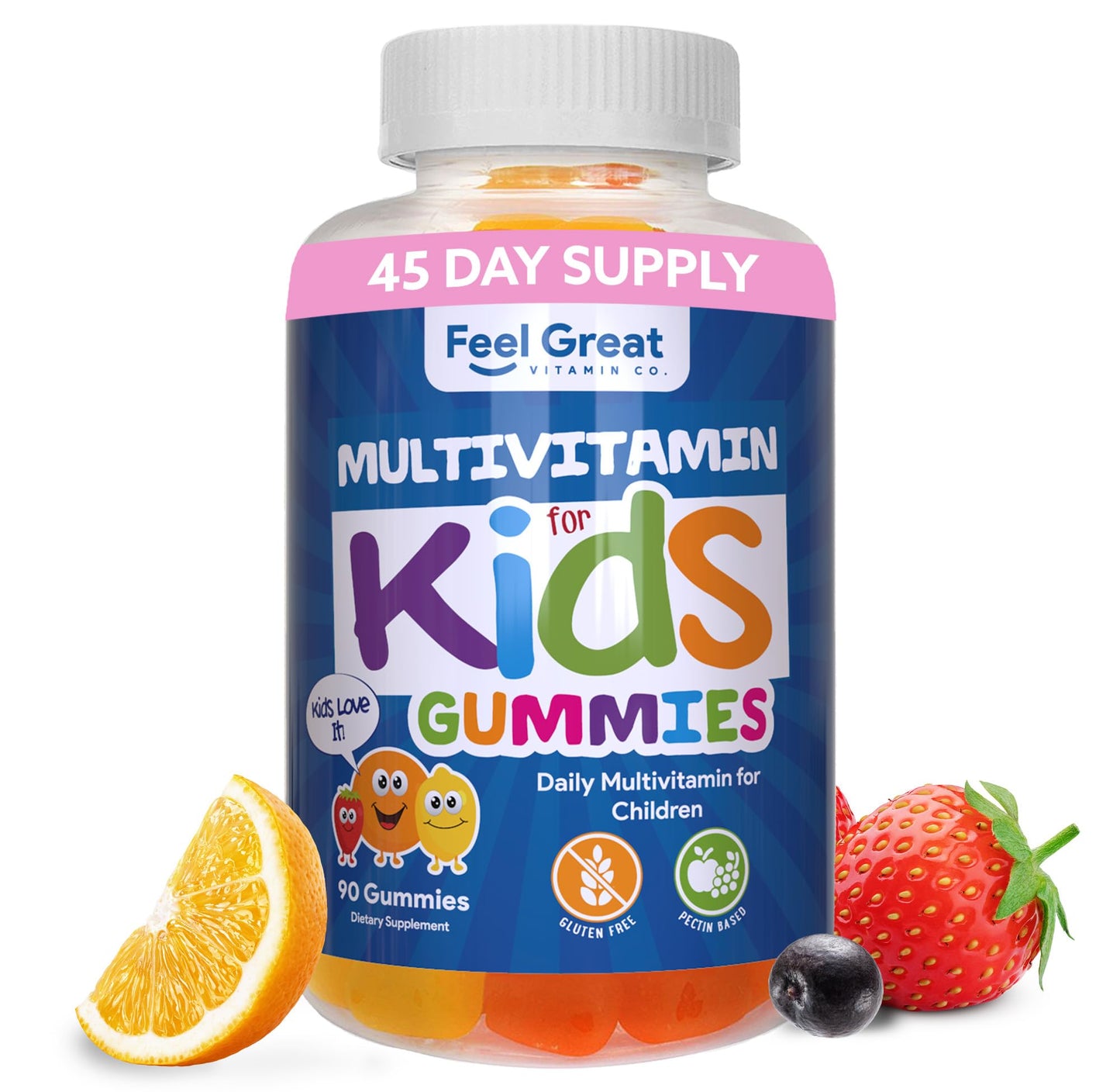 Feel Great Vitamin Co. Complete DHA Gummies for Kids | with Omega 3 6 9 + DHA, Vitamin C | Supports Healthy Brain Function, Vision & Heart Health | Gluten Free, Vegetarian | 60 Gummies Nirvana Guru