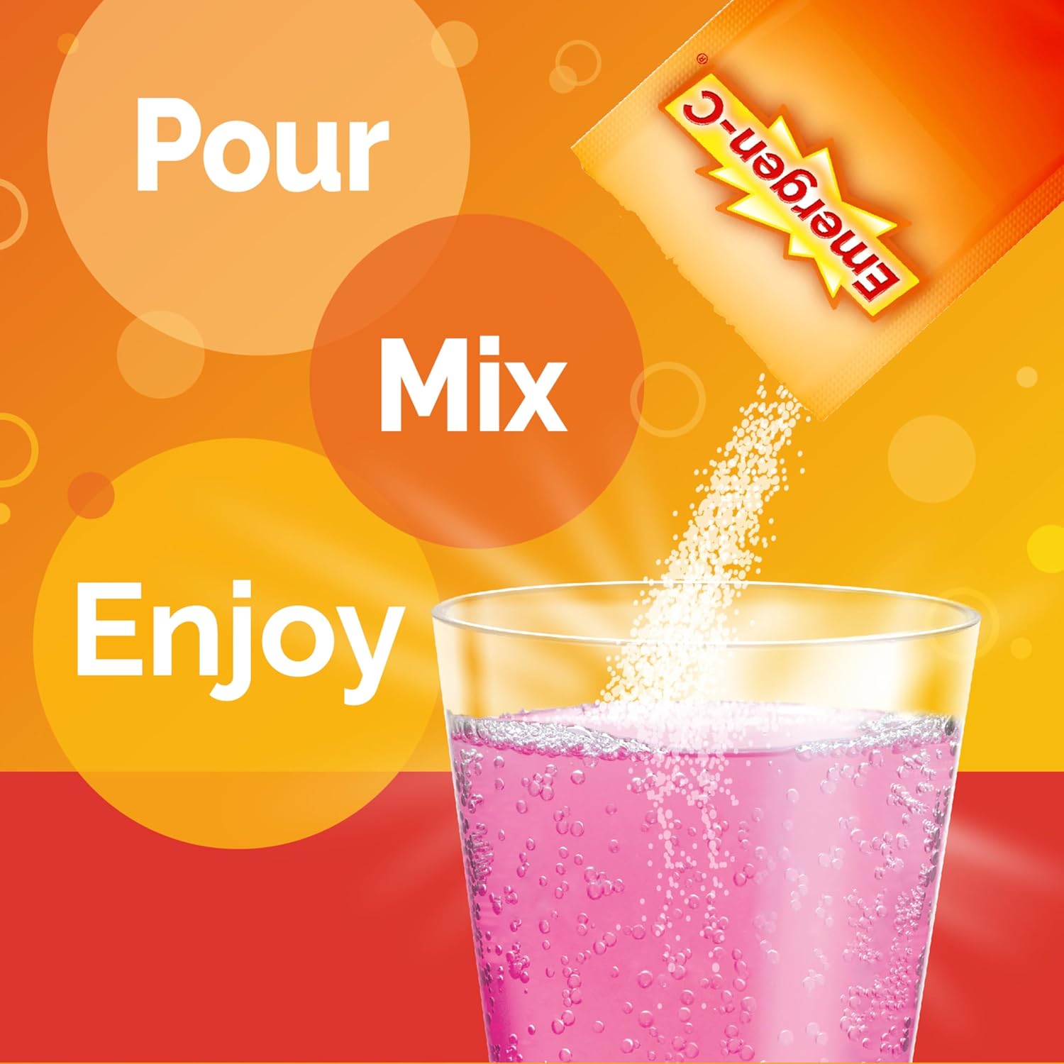 Emergen-C 1000mg Vitamin C Powder for Daily Immune Support Caffeine Free Vitamin C Supplements with Zinc and Manganese, B Vitamins and Electrolytes, Super Orange Flavor - 30 Count Nirvana Guru